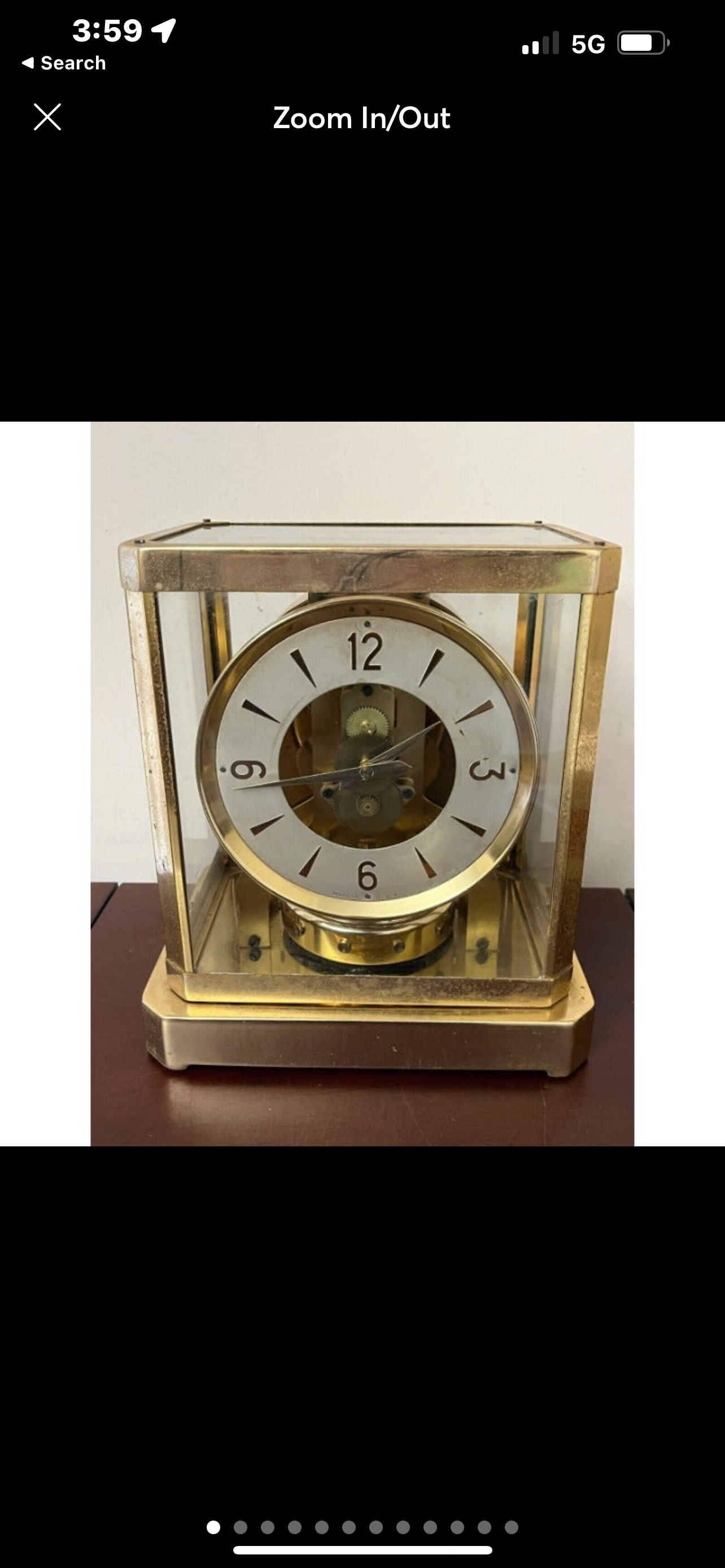 29. Rare Vintage MCM Mastercrafters Atmos Style Electric Clock Model #308 4 service or restoration project