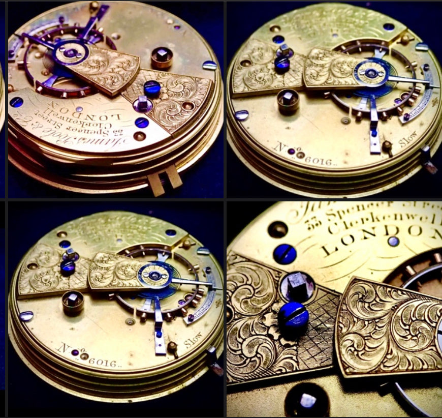 #820 James Poole & Co London Quality Fusee lever pocket watch movement