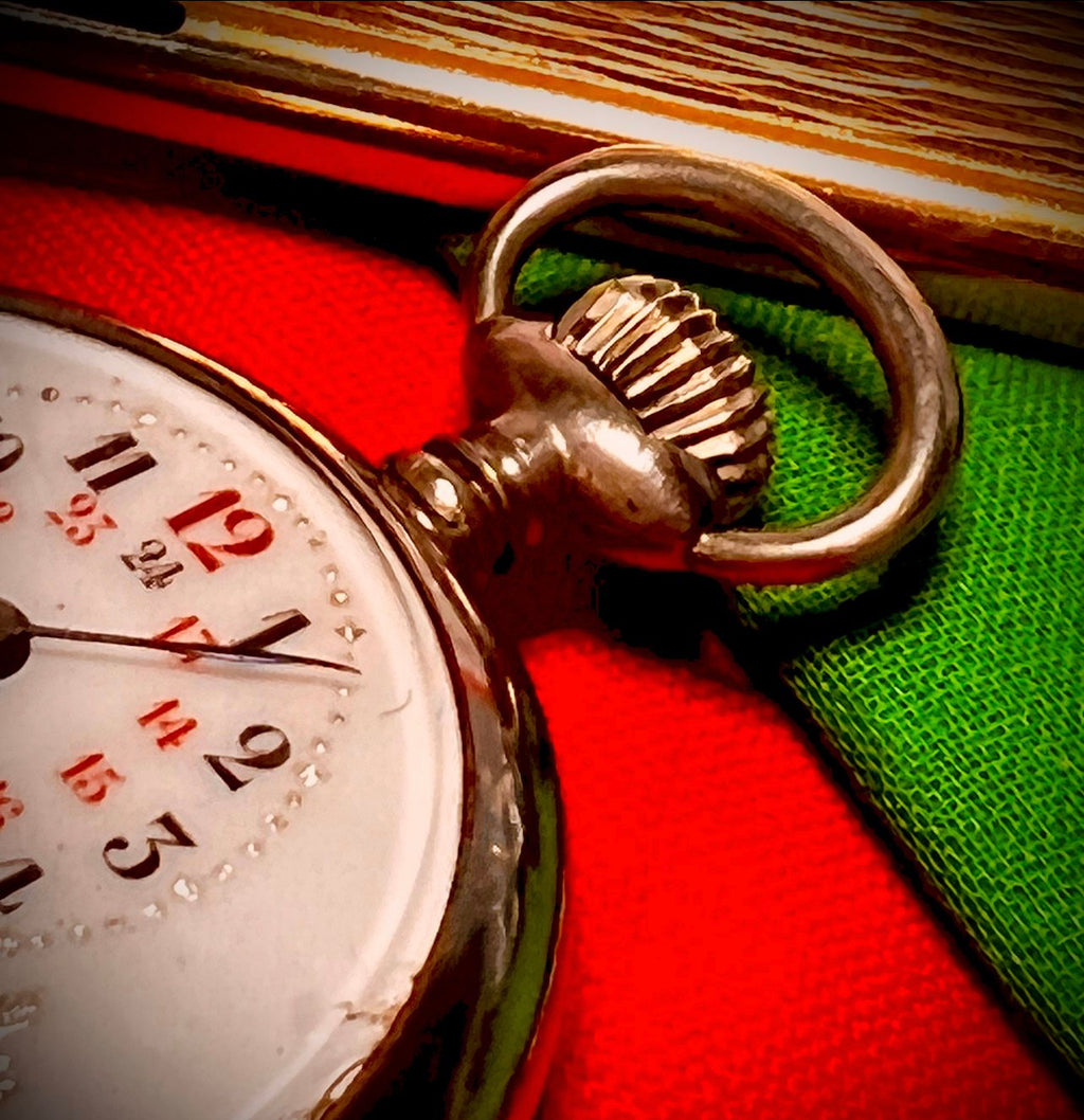 R#211 A- Collectors Vintage Swiss Hebdomas by OMEGA From 1902 Collectors Vintage Swiss Hebdomas 122 Years Old 1902 pocket watch