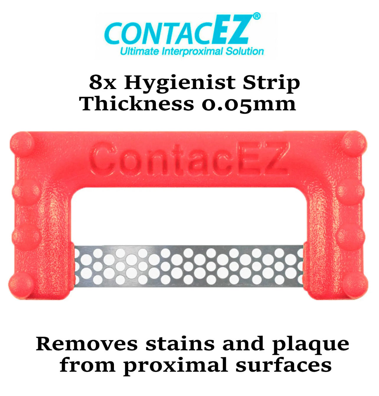 ContacEZ Dental Proximal Stains Plaque Removal Hygienist Strip 0.05mm