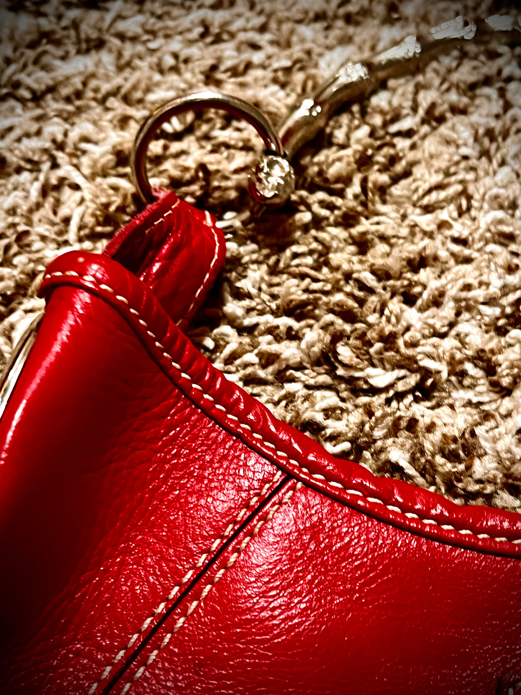 Rare Parada Red ladies Handbag beautiful