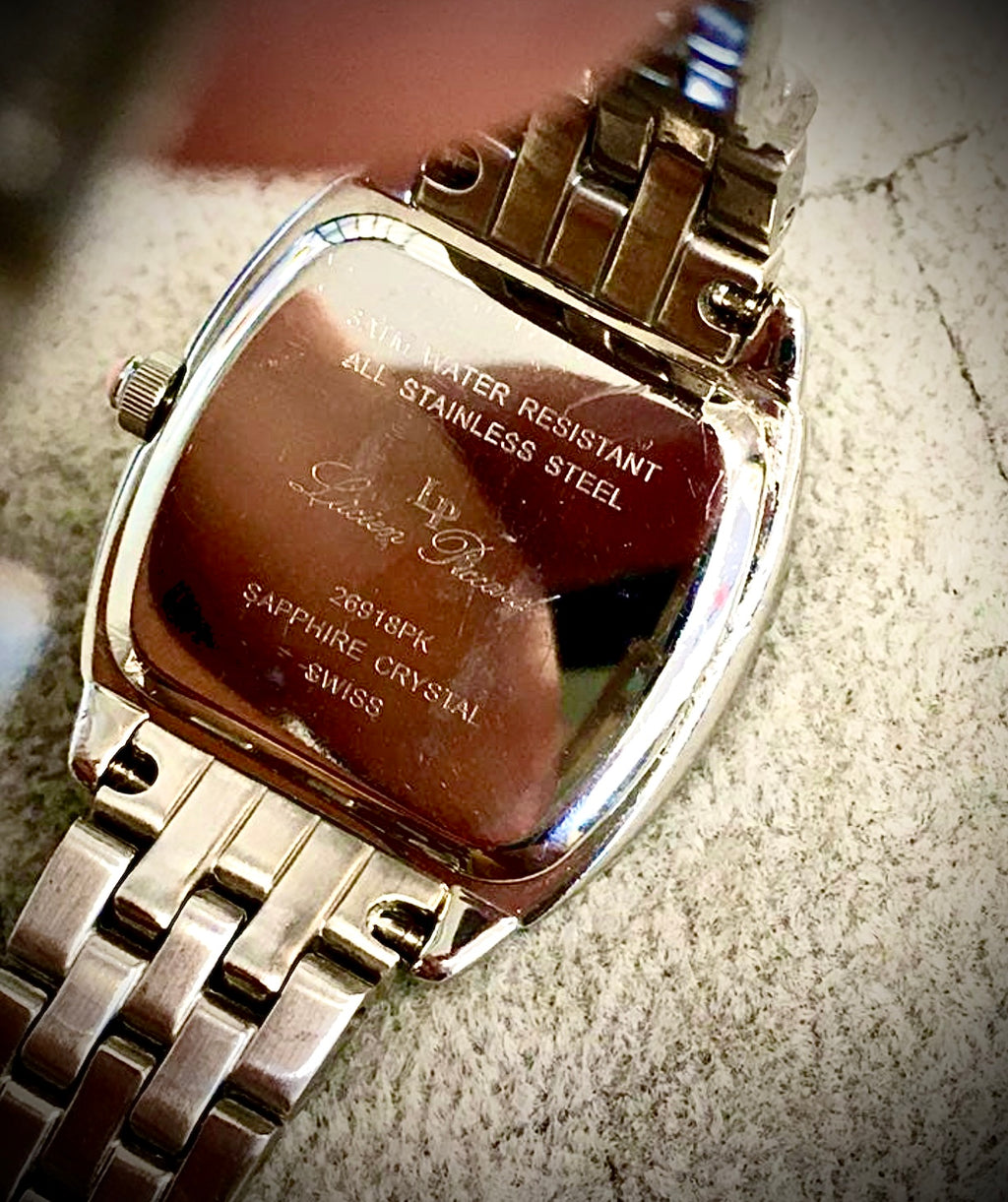 #653 Swiss watch sapphire LP Lucien Piccard