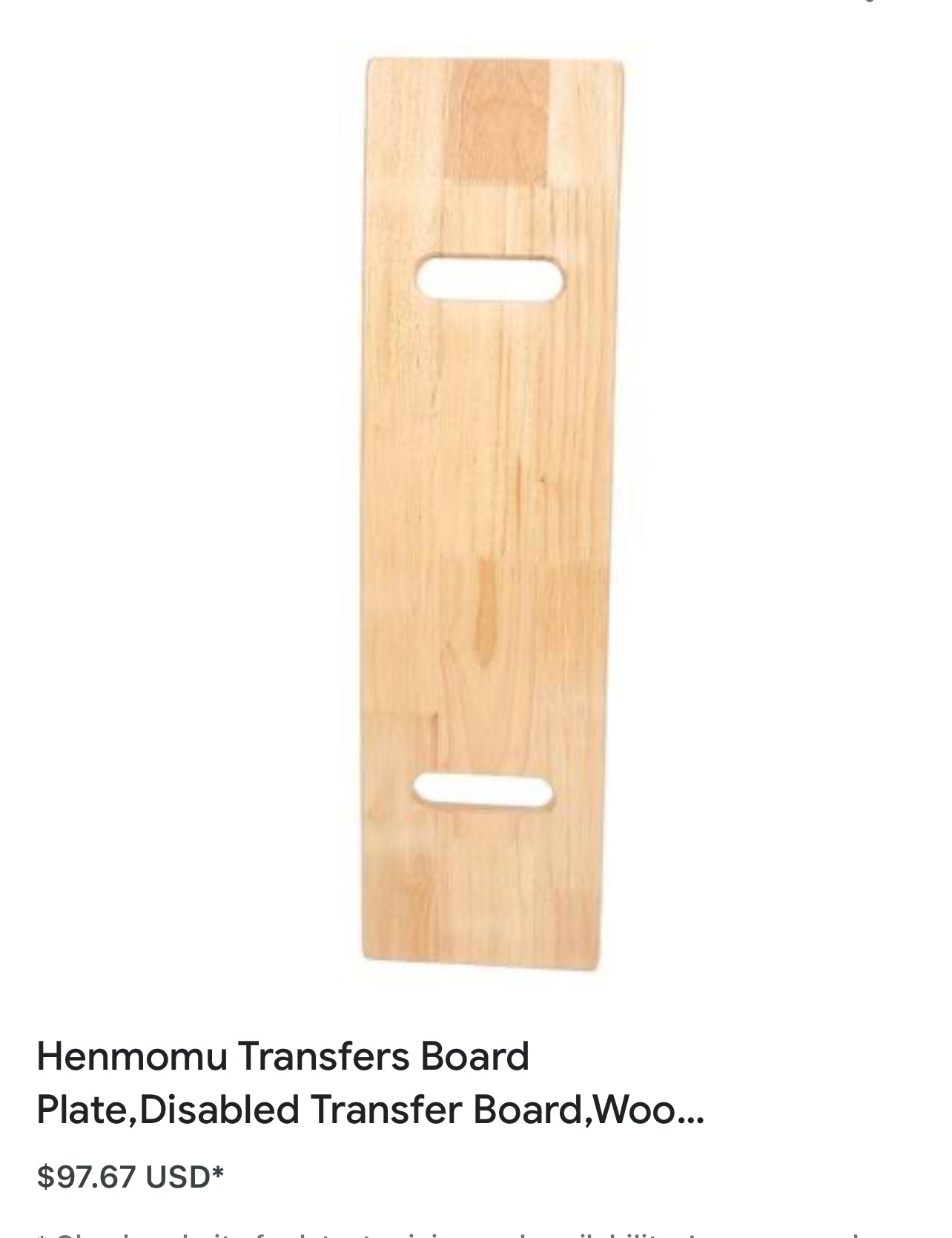 Henmomu Transfers Board Plate,Disabled Transfer Board,Wood