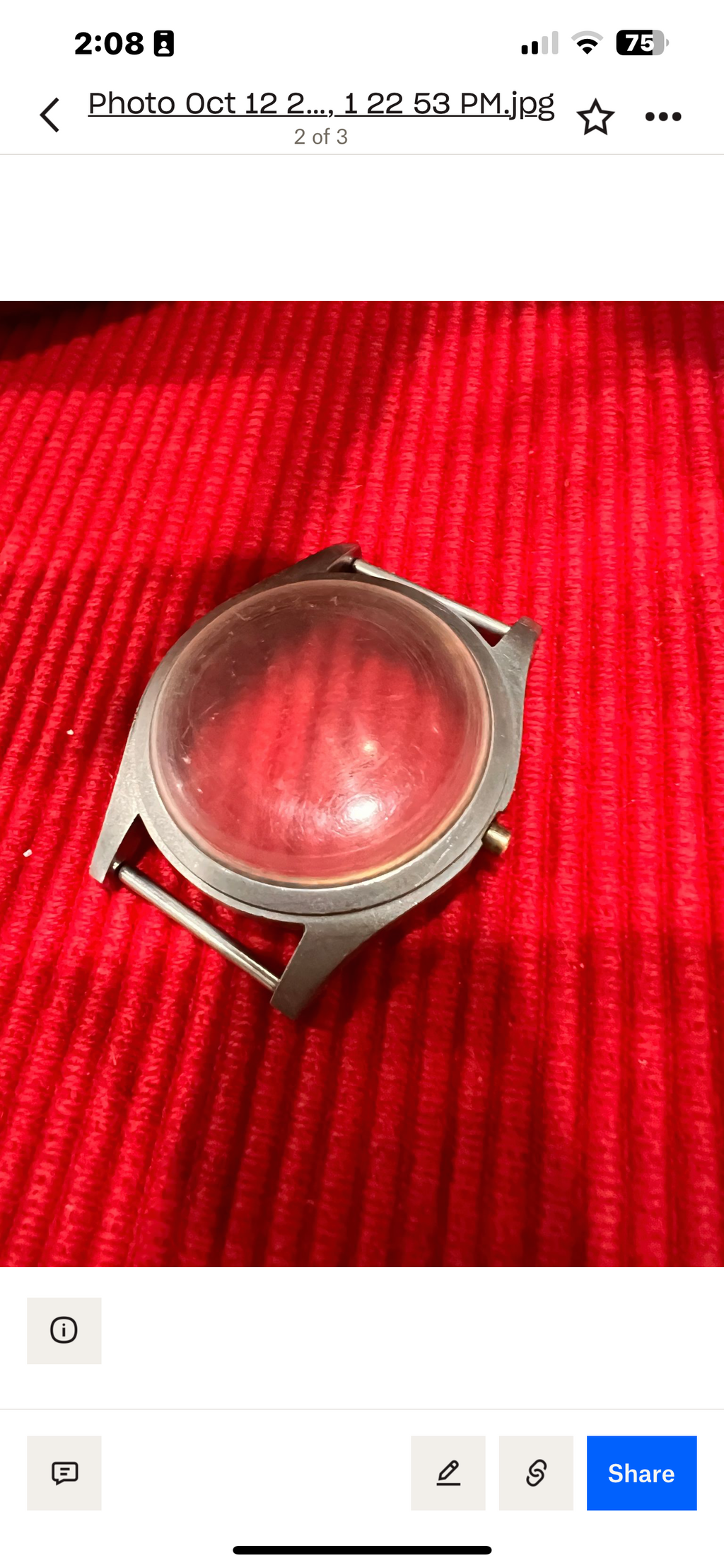 Reserved for Dave Hosey ONLY. Service ticket for  Hamilton Khaki Field Men's Black dial Mechanical 38mm manual wind