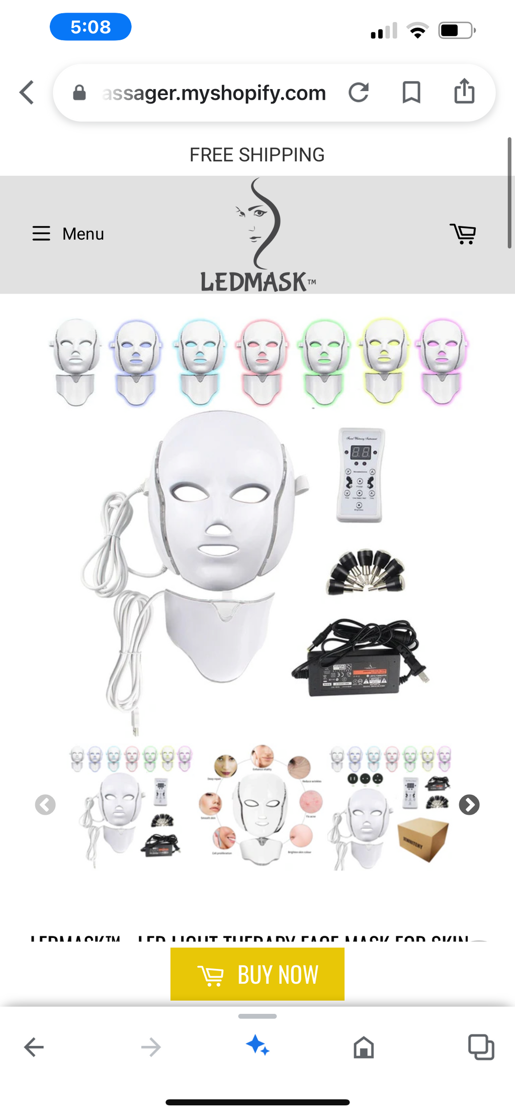 Euphorian LED Face + Neck Mask