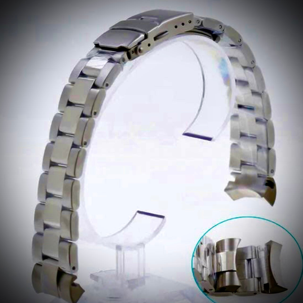 STEELDIVE 20MM OYSTER BRACELET BRUSHED SOLID STAINLESS STEEL NEW