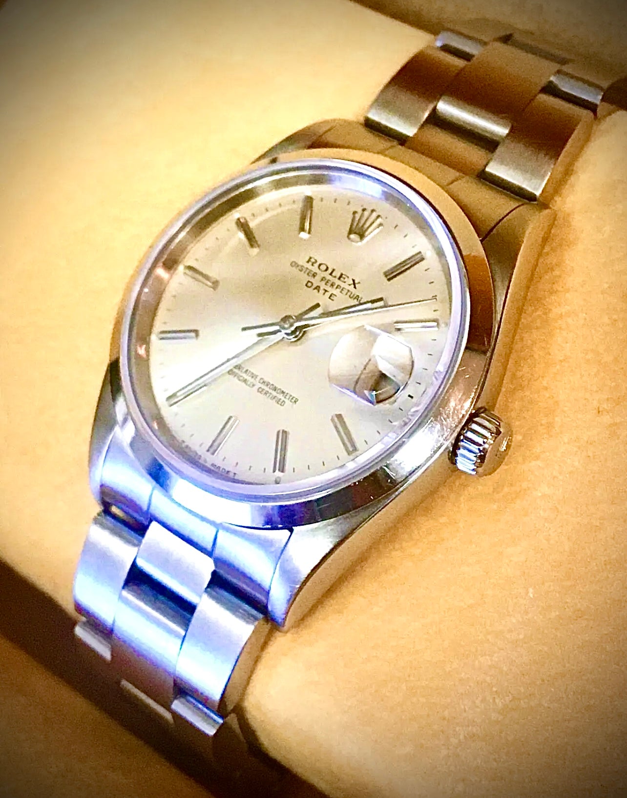 #311 Dad’s Rolex Oyster Perpetual Date Stainless Steel Watch 15200 with Sliver Dial from 1972