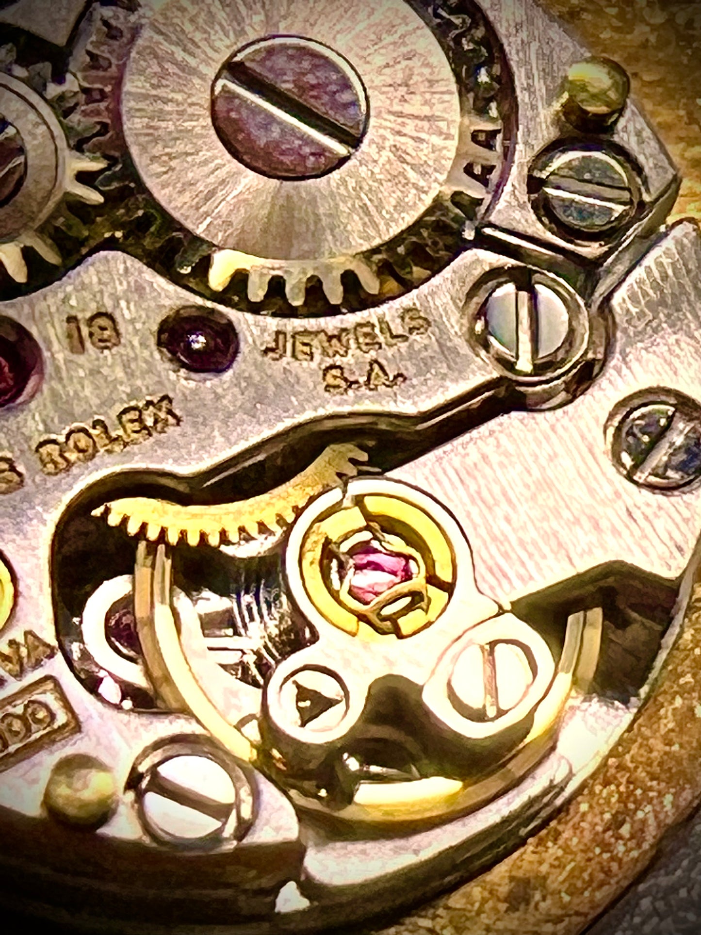 #870 Rolex Watch Movement Caliber 1400 Working 18 Jewels