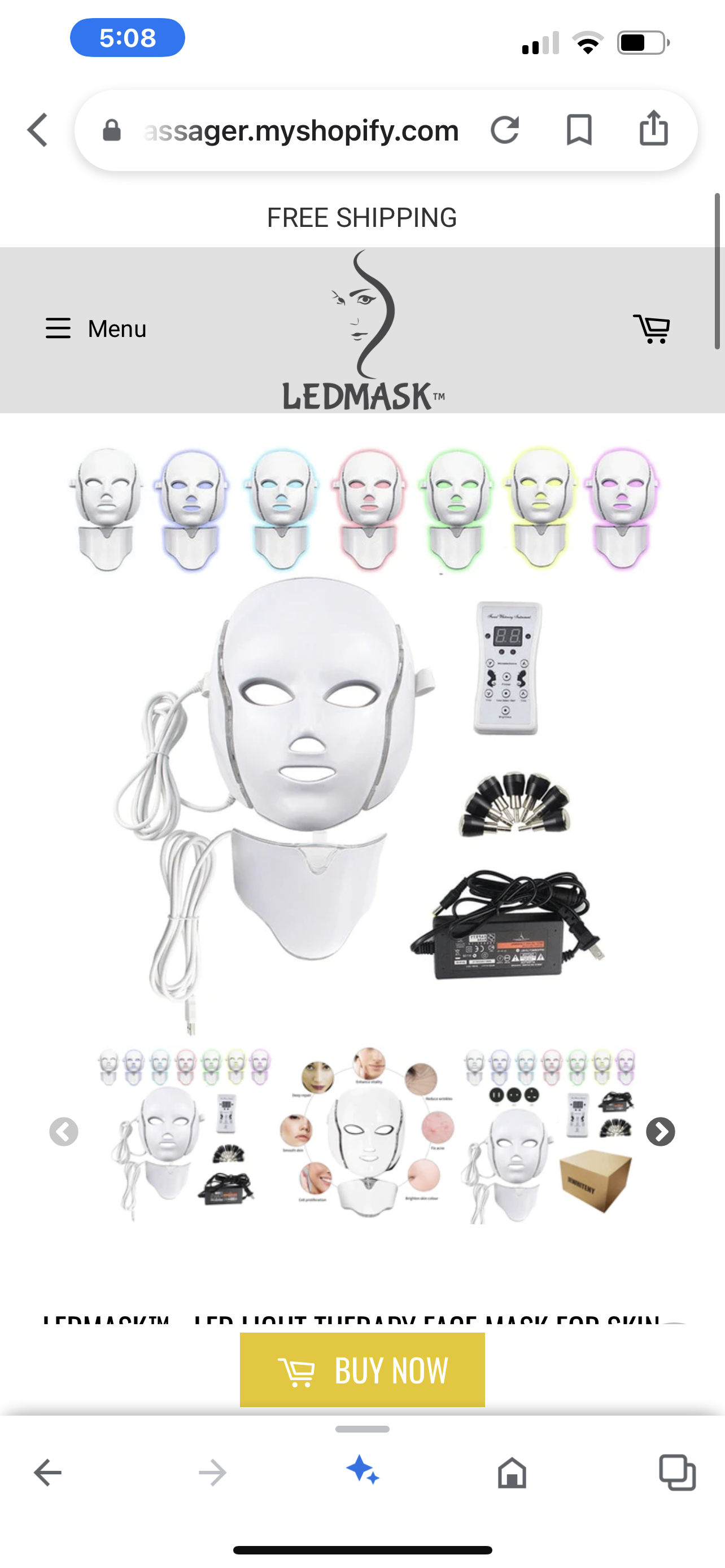 Euphorian LED Face + Neck Mask