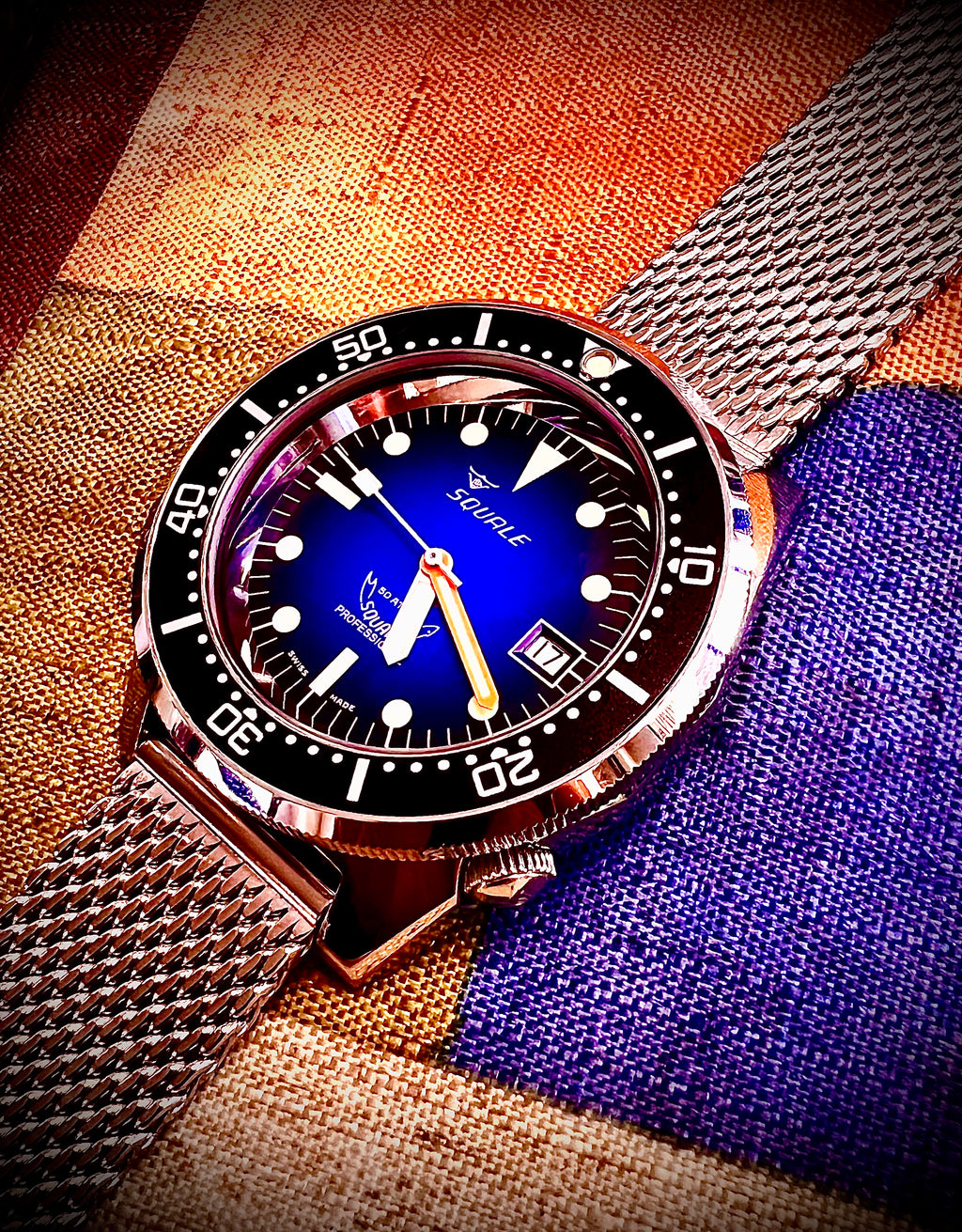 #539 Squale 50 atmos Automatic divers watch Squale Drass X Galeazzi Limited Edition 500 Pieces Swiss ETA Automatic beautiful wrist watch