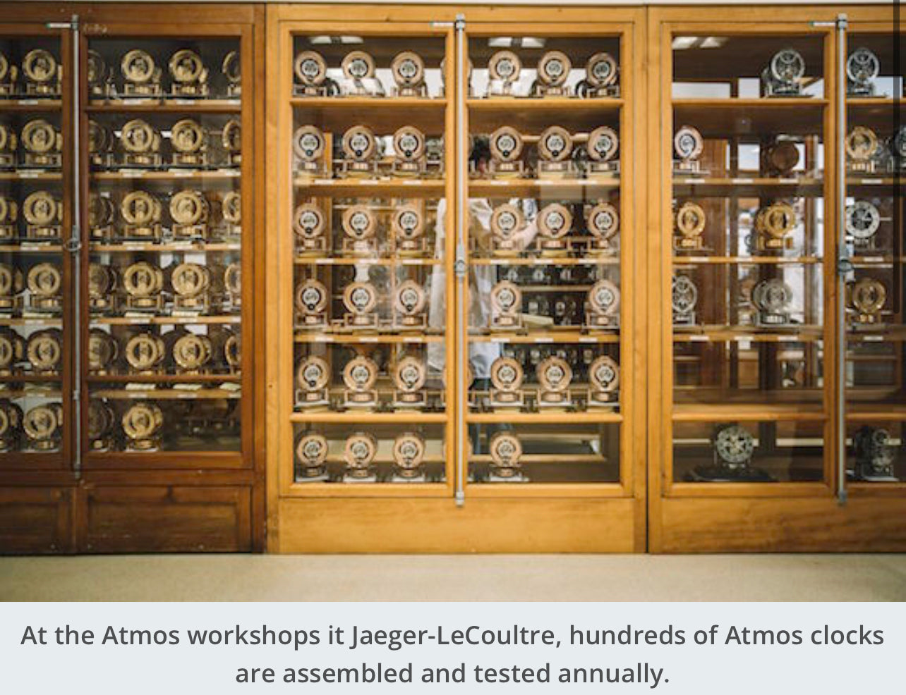 Jaeger Le Coultre Atmos Clock Repiar and mechanical Overhaul service