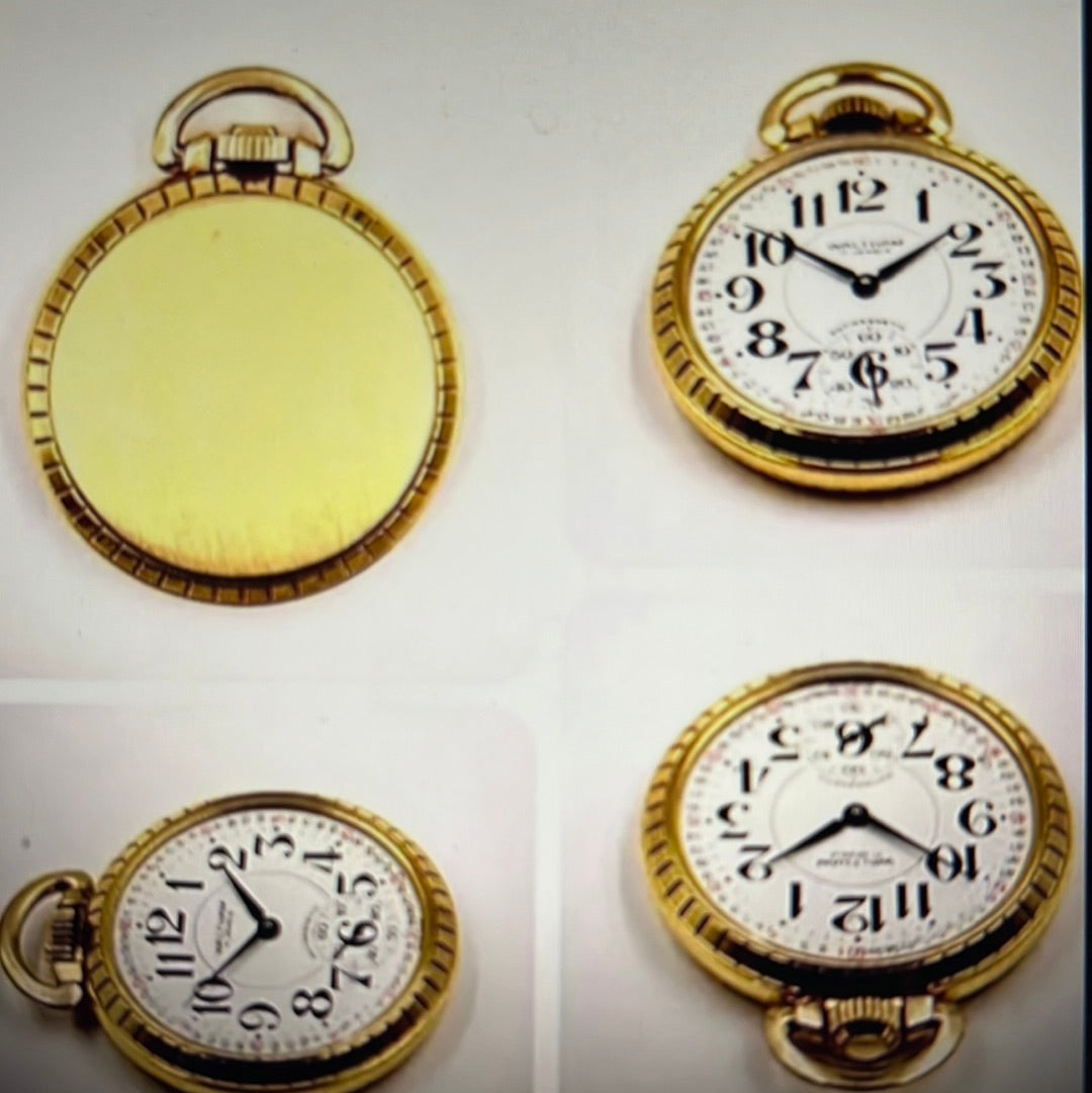 #122 VINTAGE WALTHAM 6431 6445 RAILROAD GRADE Swiss POCKET WATCH 17J 10KRGP