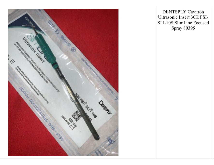 DENTSPLY Cavitron Ultrasonic Insert 30K FSI-SLI-10S SlimLine Focused Sorav 80395