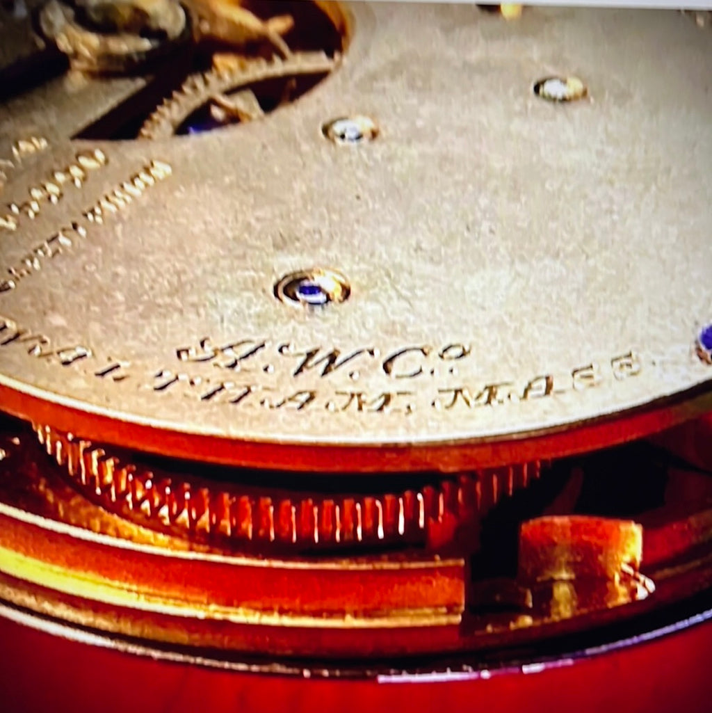 #660M High-End Antique Waltham Bond St Pocket Watch Movement with dial and hands from year 1884 14S  Open Face