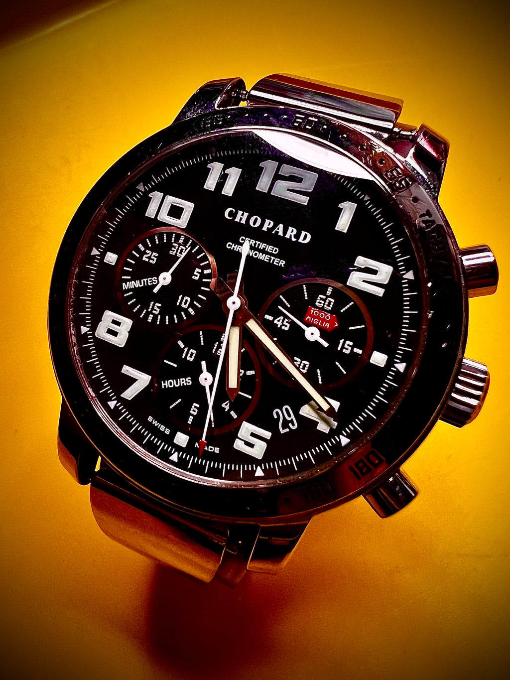 R#735 Chopard Mille Miglia Automatic Chronograph Chronometer Ref. 8920 Full Set Box Papers COSC Swiss Made
