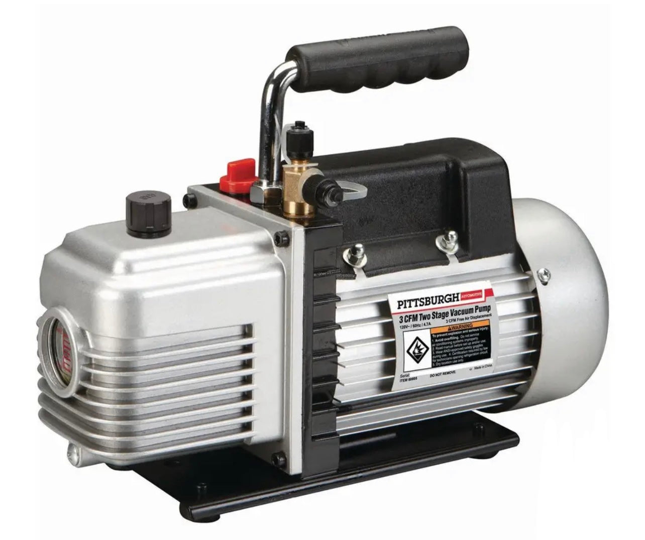 PITTSBURGH AUTOMOTIVE 3 CFM Two Stage Vacuum Pump