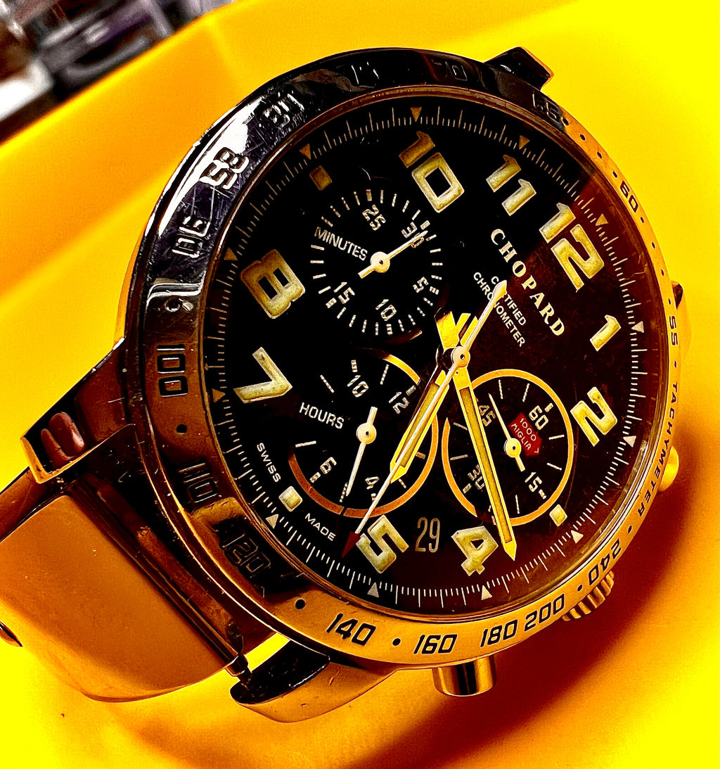 R#735 Chopard Mille Miglia Automatic Chronograph Chronometer Ref. 8920 Full Set Box Papers COSC Swiss Made