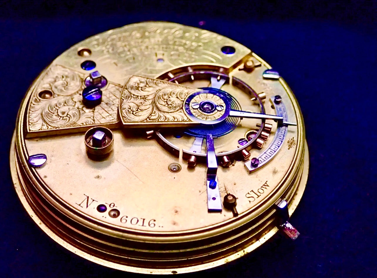 #820 James Poole & Co London Quality Fusee lever pocket watch movement