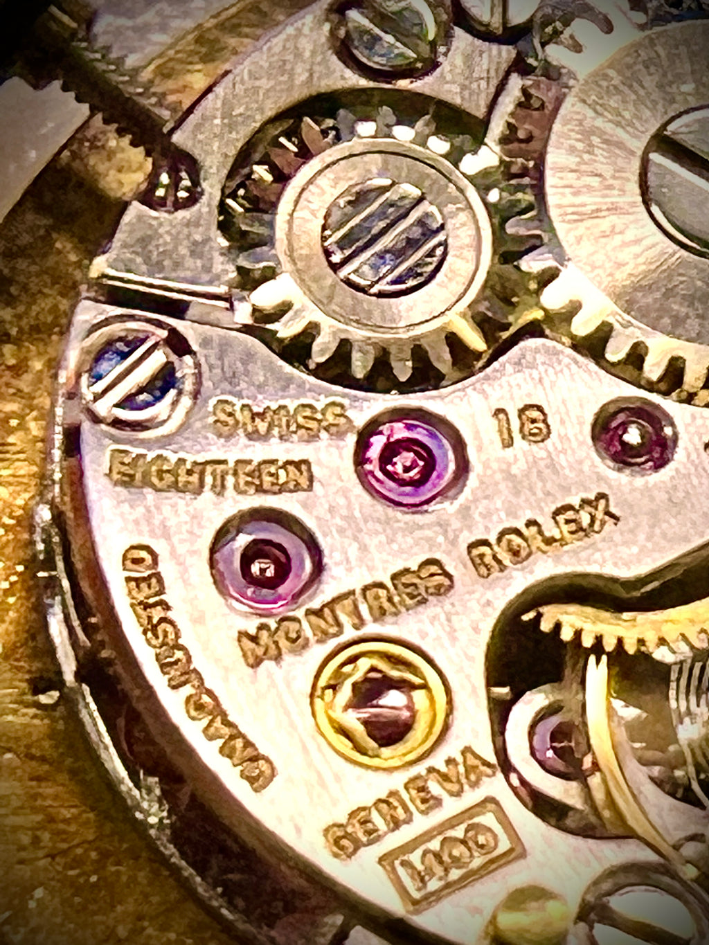 #870 Rolex Watch Movement Caliber 1400 Working 18 Jewels