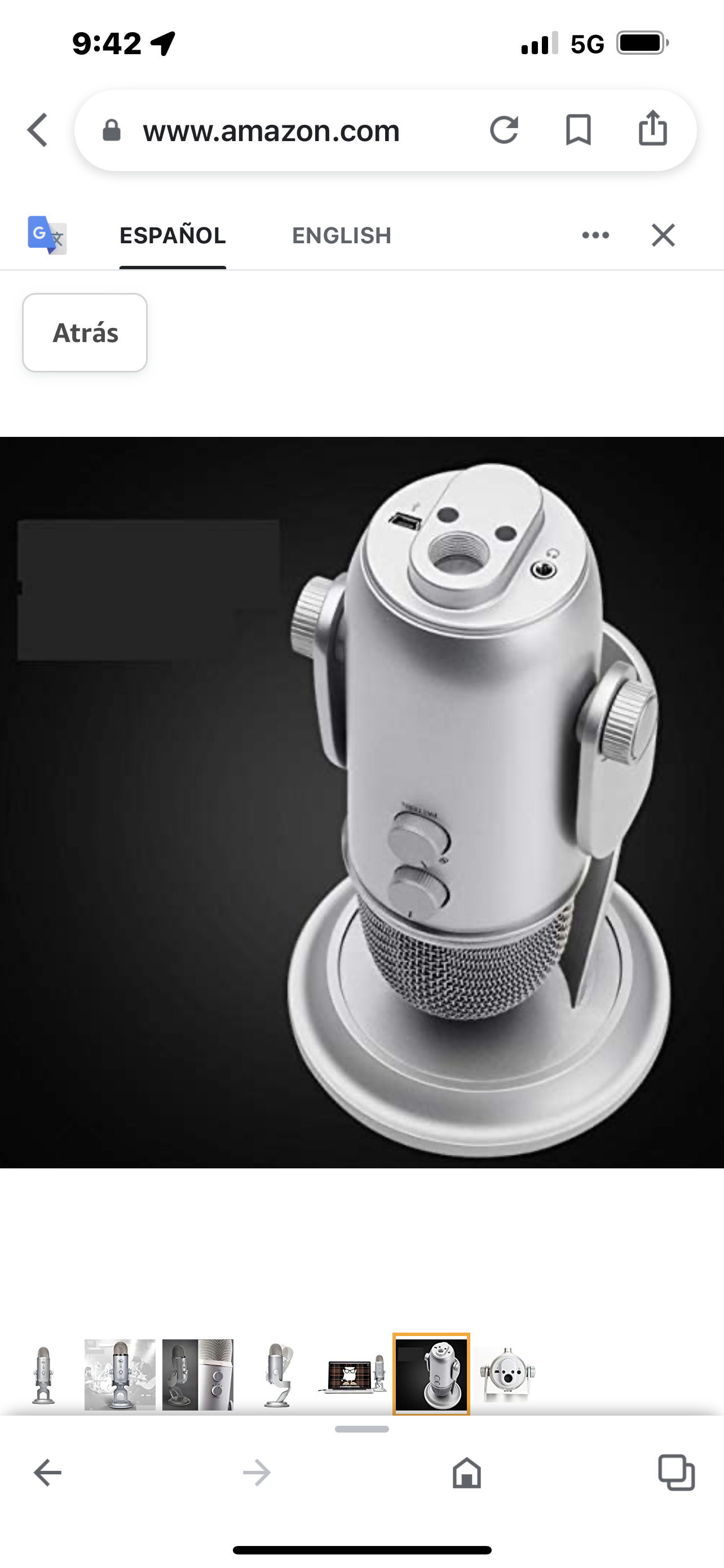 Brand: ZNBJJWCP ZNBJJWCP USB Condenser Microphone for Live Broadcasting and Recording with Plug and Play Internal Sound Card (Color: C)