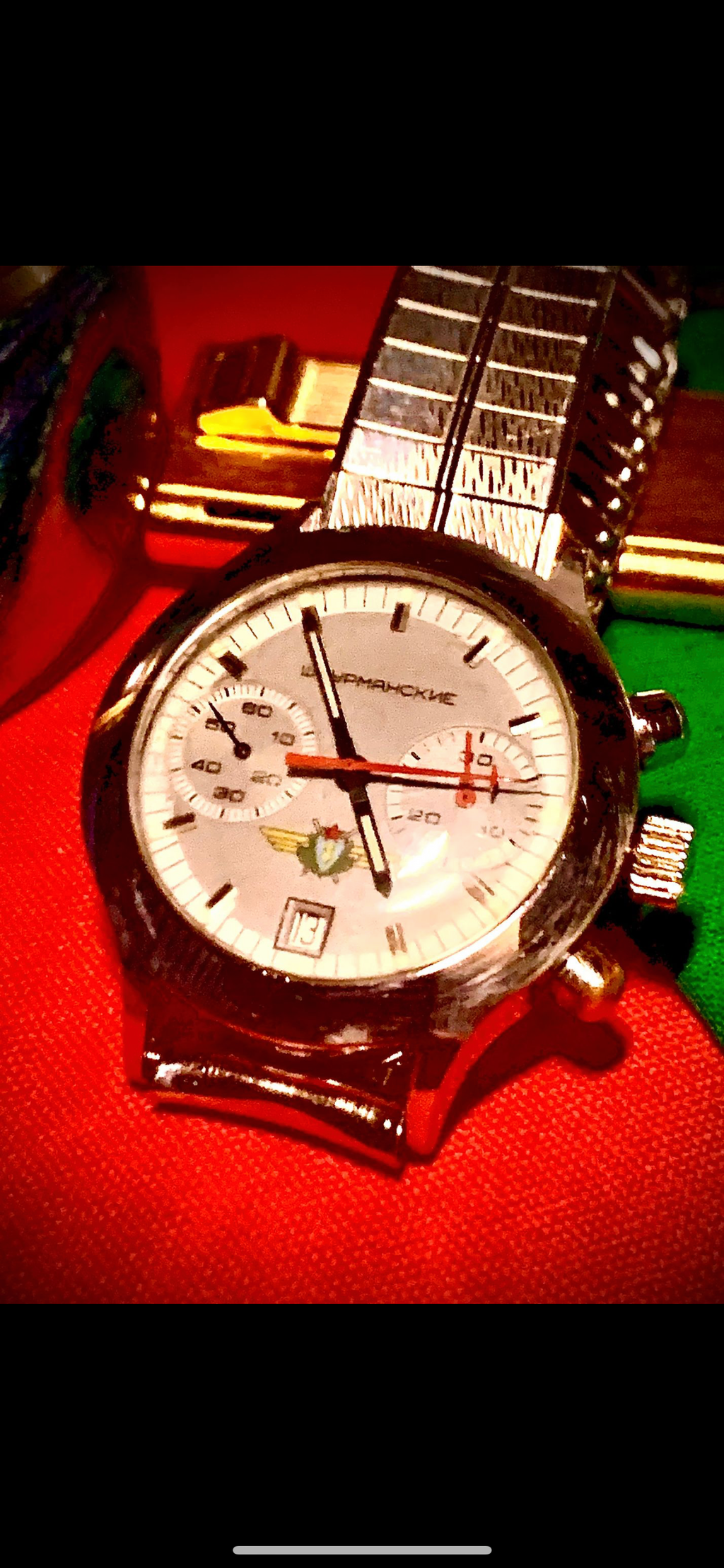 #172 Rare Russian Soviet military Chronogtaph running project watch