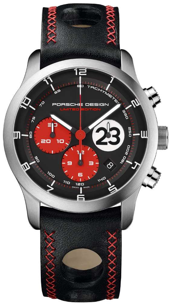 #616 Porsche Design P6612 Dashboard Chronograph Limited Edition Titanium Swiss Automatic case 42mm Lugs 22mmHighly Collectable Titanium watch car 23 winner of 1970 Lemont
