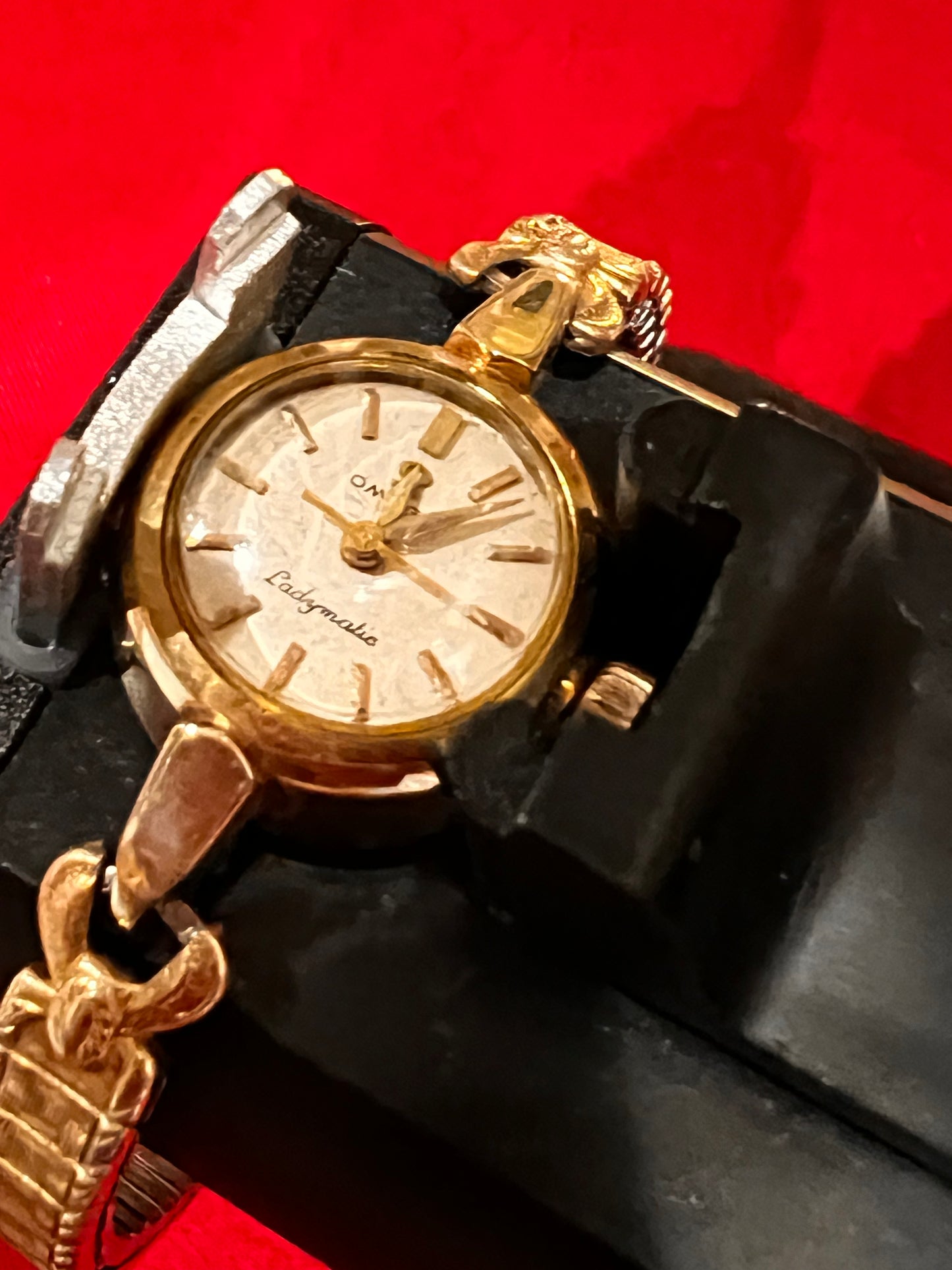 #839  Vintage 1950’s Gold Filled Omega Ladymatic Watch 14 k Gold filled