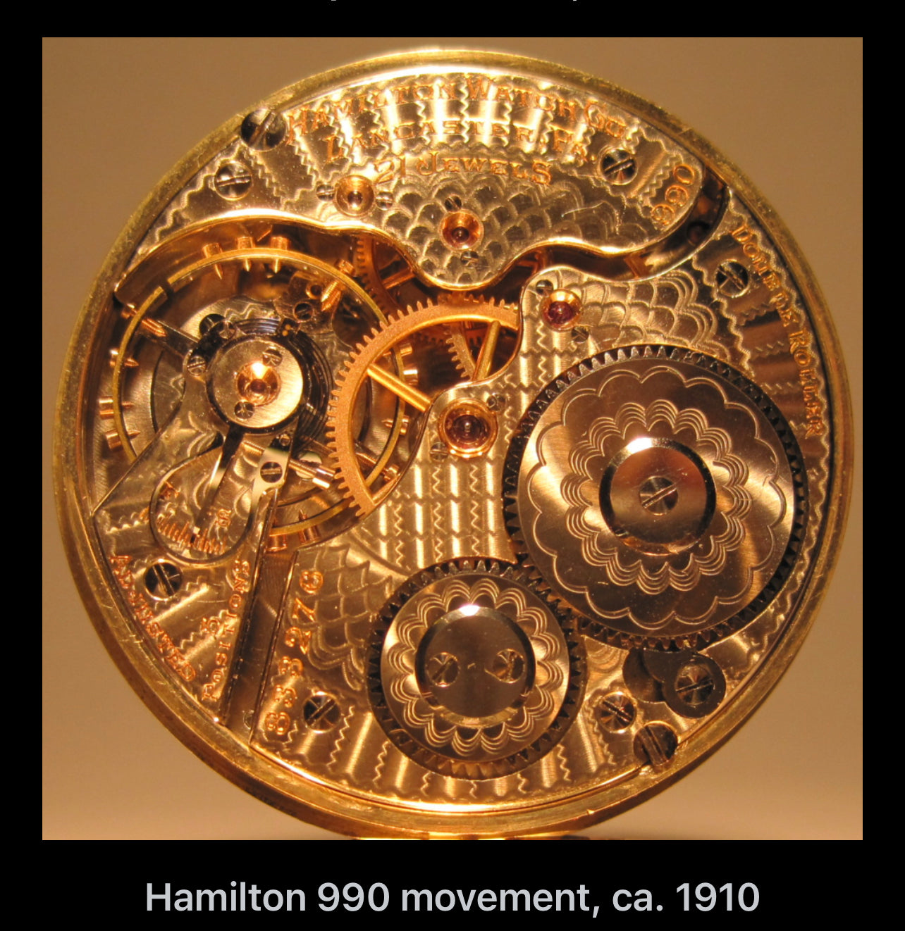 #587 Mint 1948  Hamilton 992B Railway Special Pocket Watch 21J Size16 10k Gold Filled