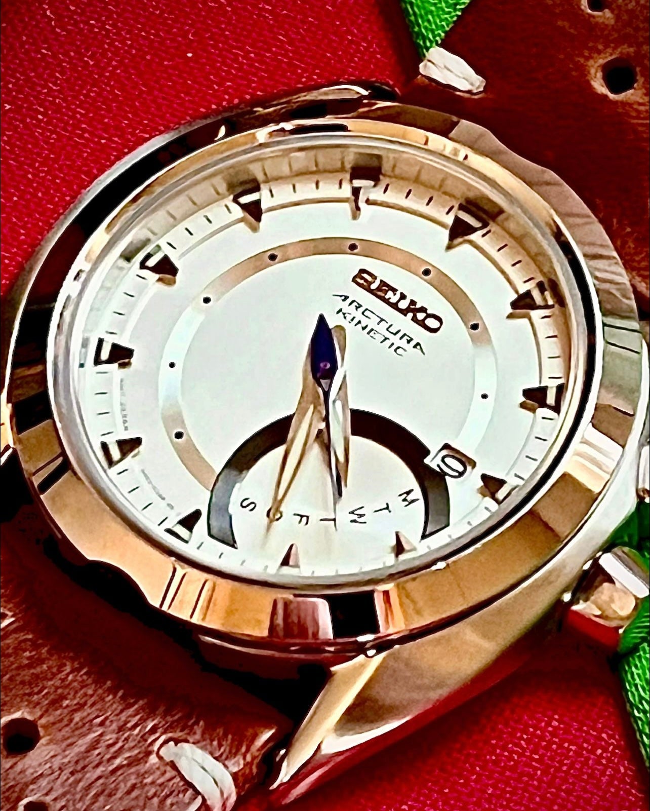 #338 Amazingly Beautiful Seiko Arctura Men's Kinetic Watch SRN019 New highly Sought  after seiko