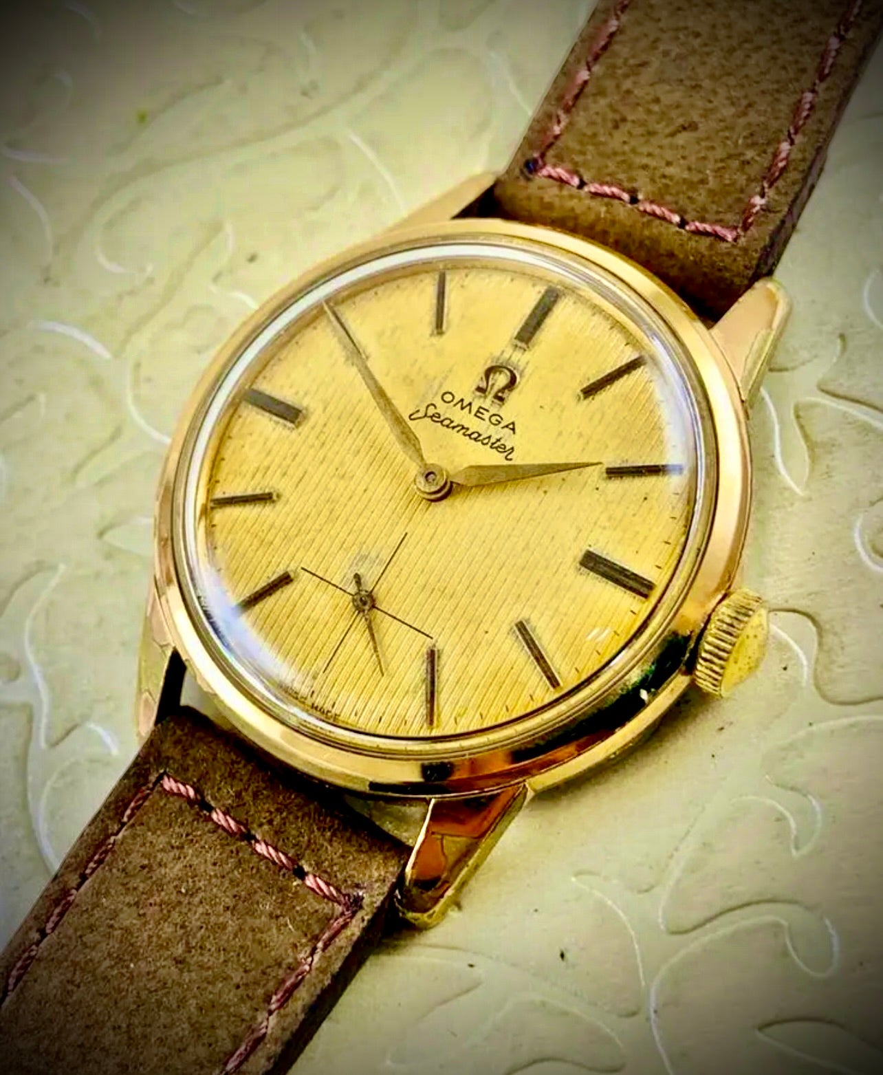 #845 VINTAGE OMEGA SEAMASTER cal. 268 RARE DIAL Manual wind movement Wrist Watch