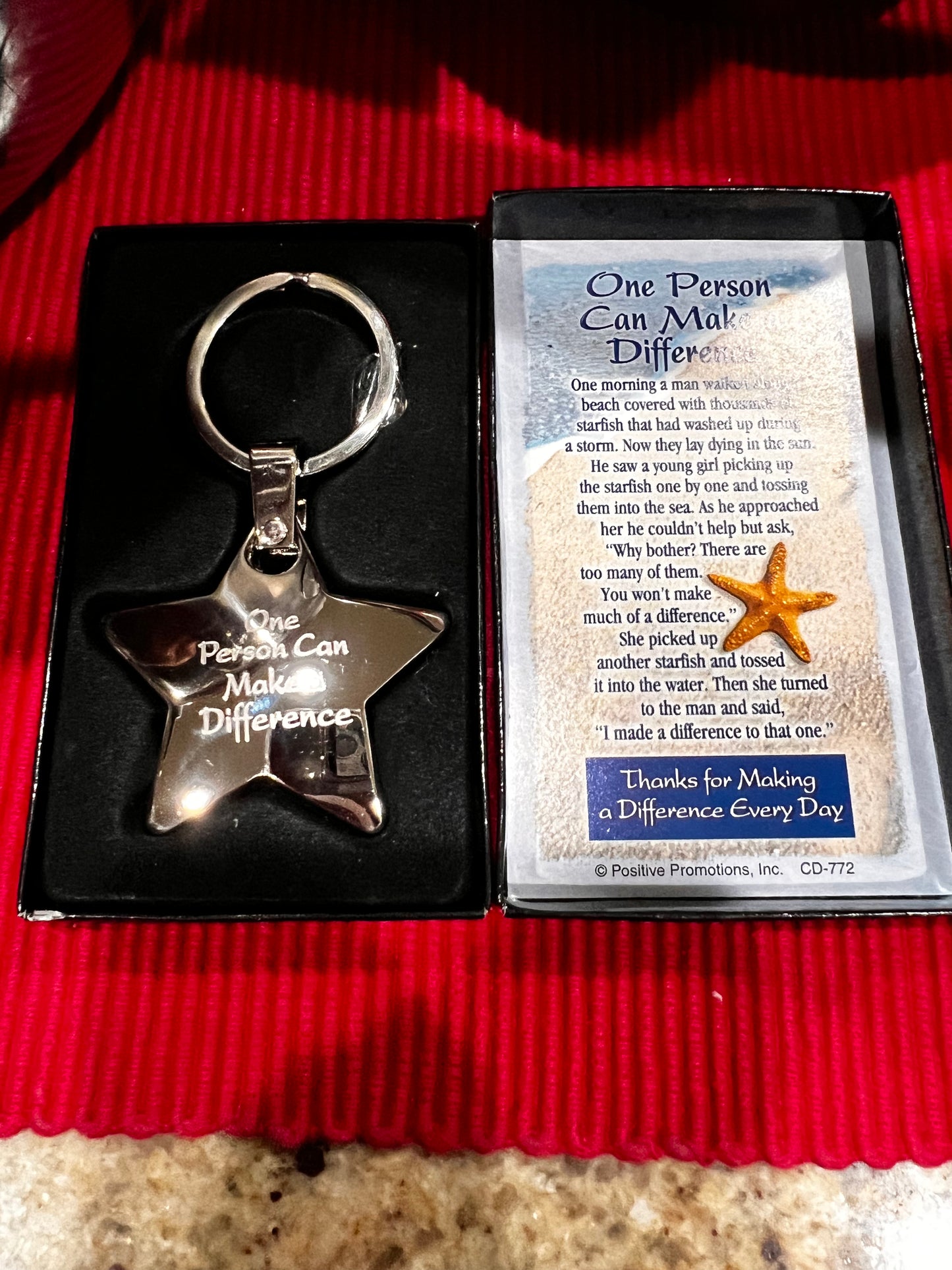 KEY Ring KEY Chain “One Person Can Make a Difference”