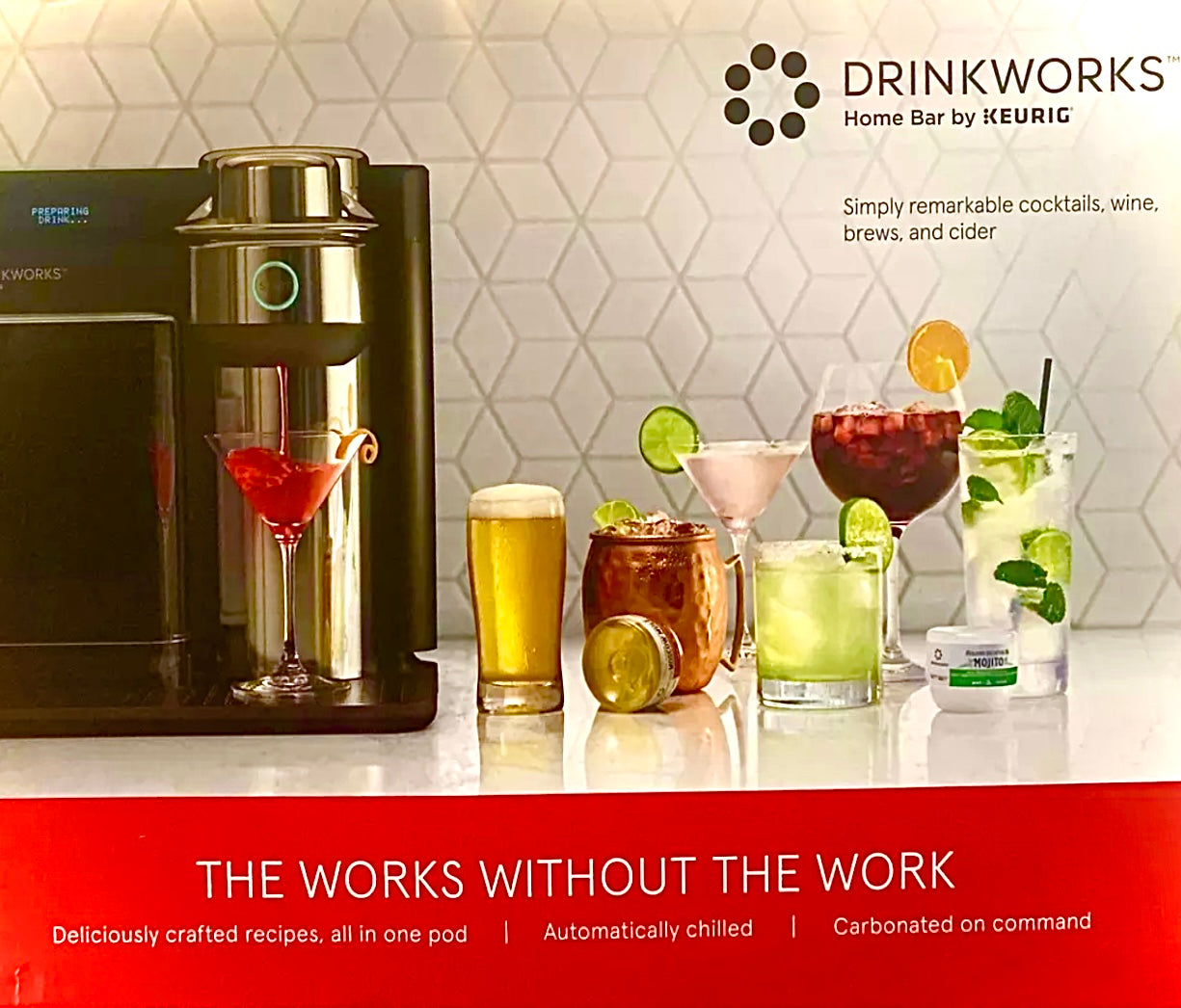 Keurig Drinkworks Home Bar Drinkmaker Black