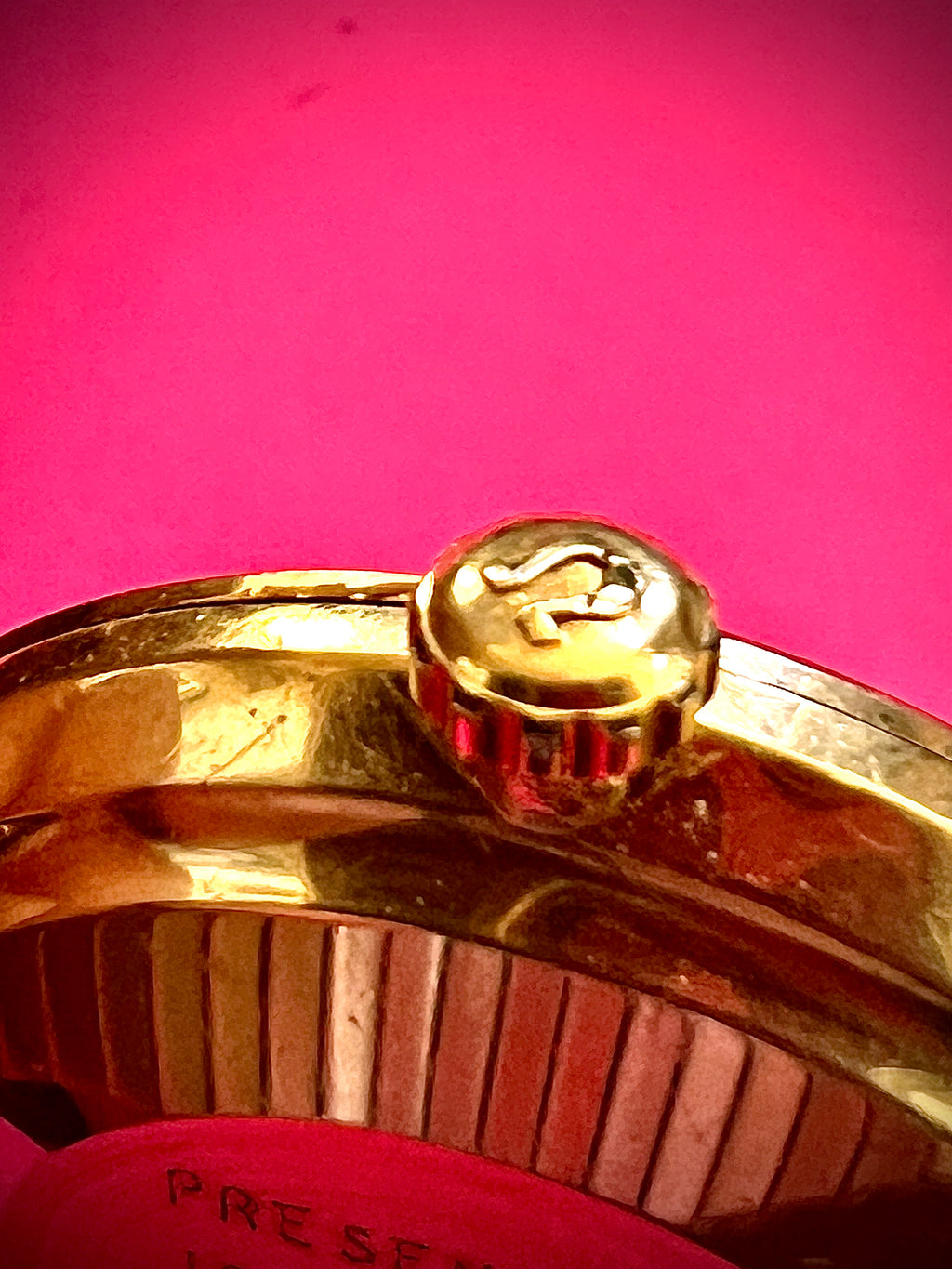 Copy #824 Vintage Omega Seamaster Deville 14k Gold Filled SS Automatic Gold Linen Dial