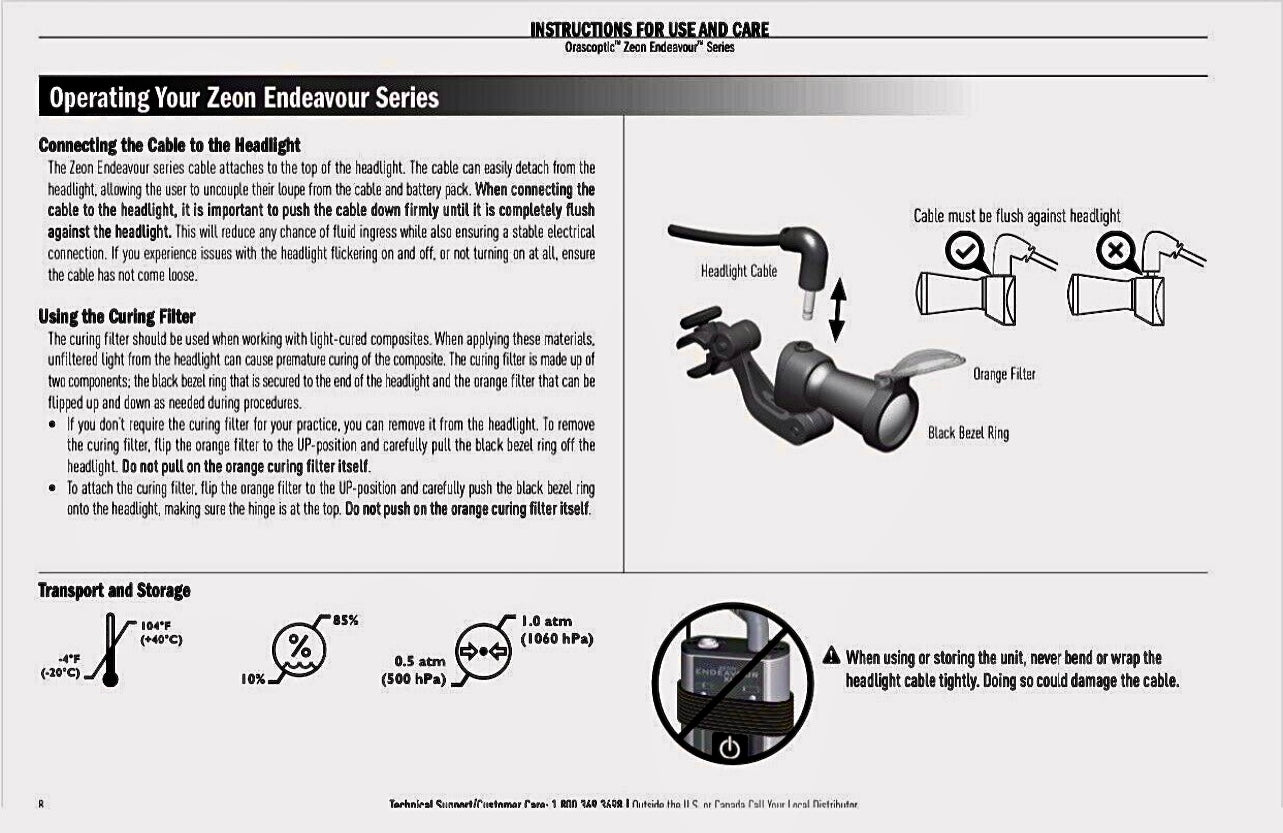 ORASCOPTIC ZEON ENDEAVOUR LED DENTAL SURGICAL LIGHT 3 Years Warranty