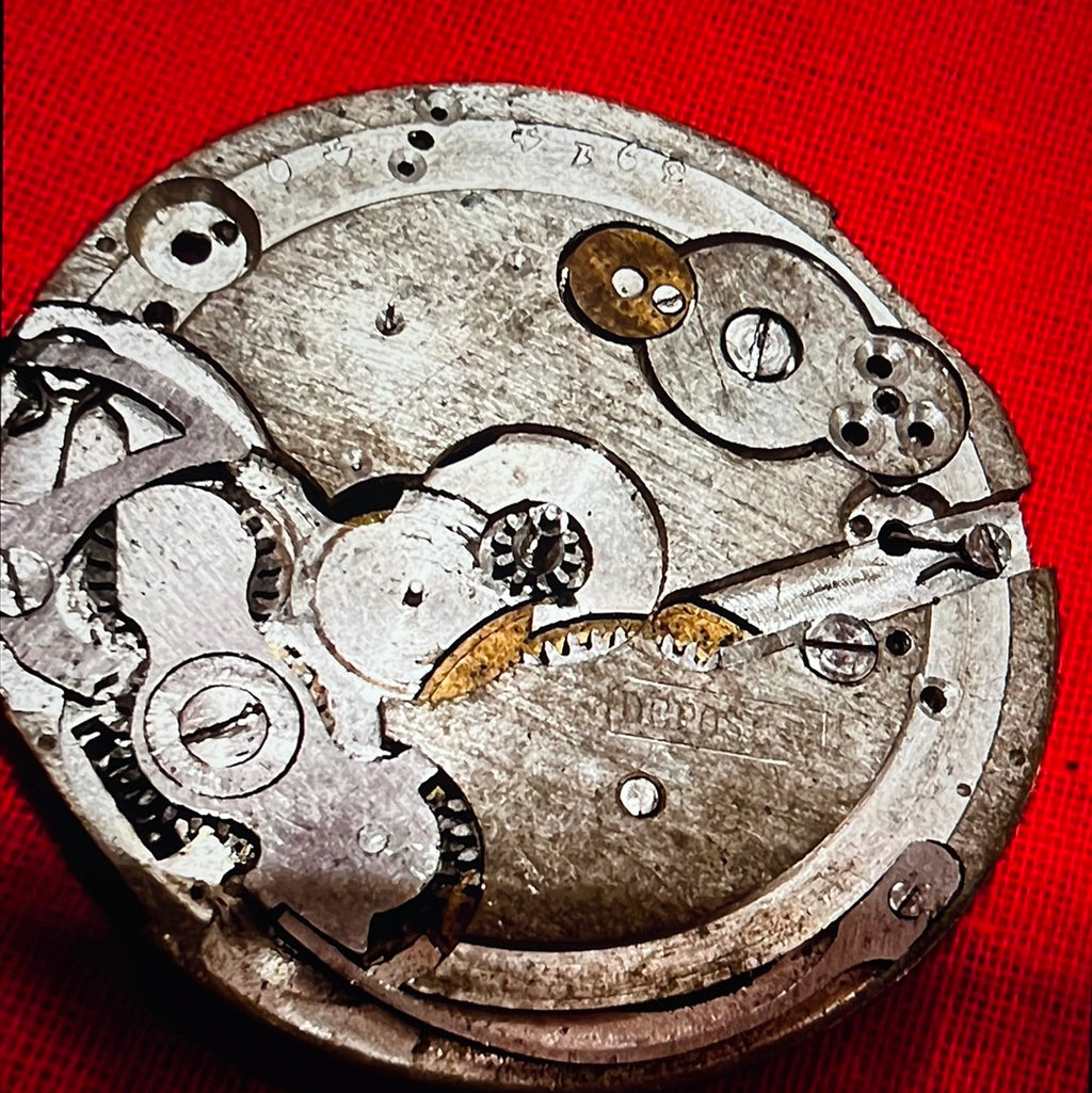 #264M Waltham Wrist Watch Movement And Case for Parts or not working