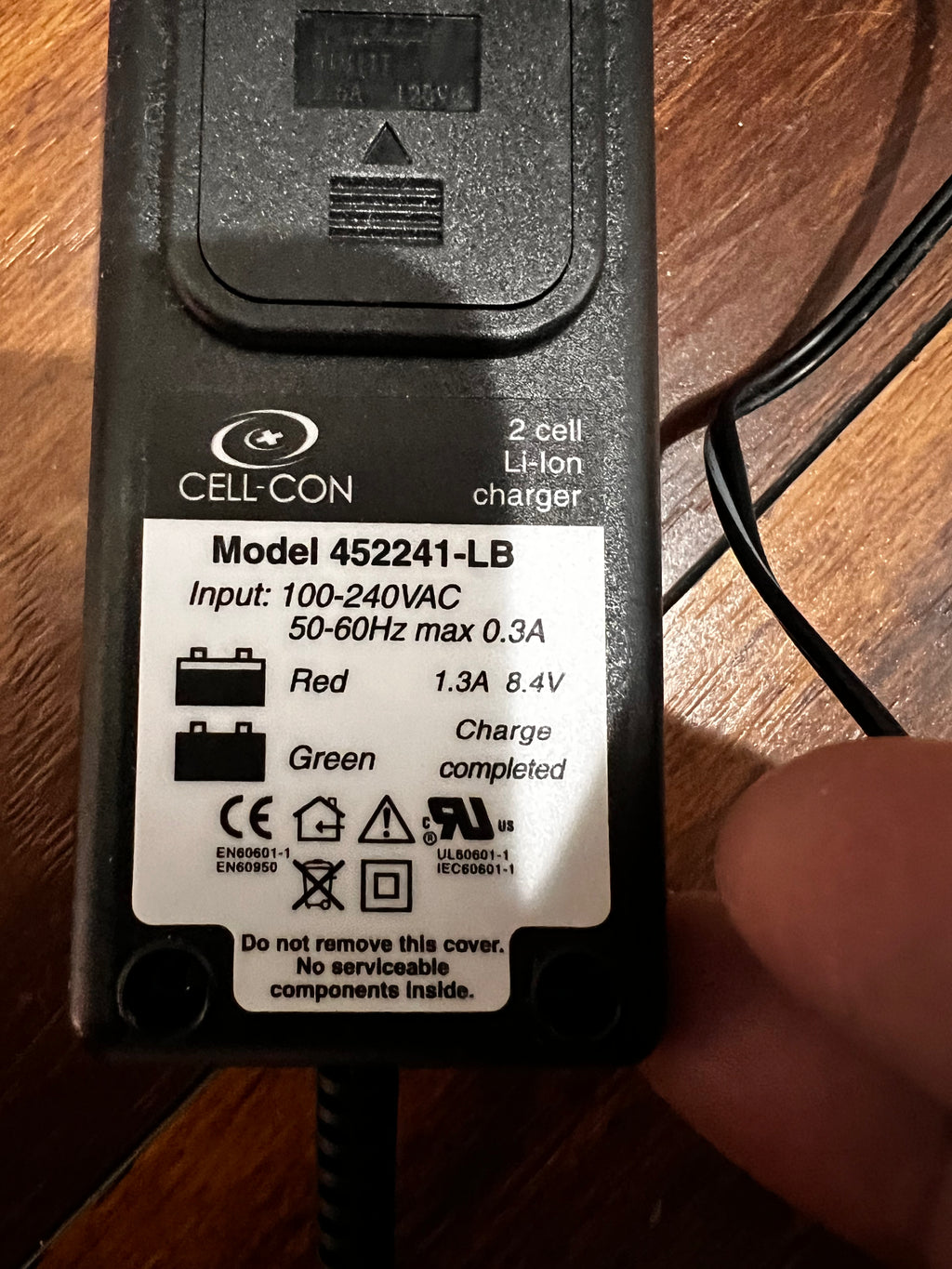 Orascoptic Dental LED Head  Light system wall Charger for 110V-240Volts CELL-CON 452241-LB AC/DC Adapter Power Supply Charger Cord Cable Mains