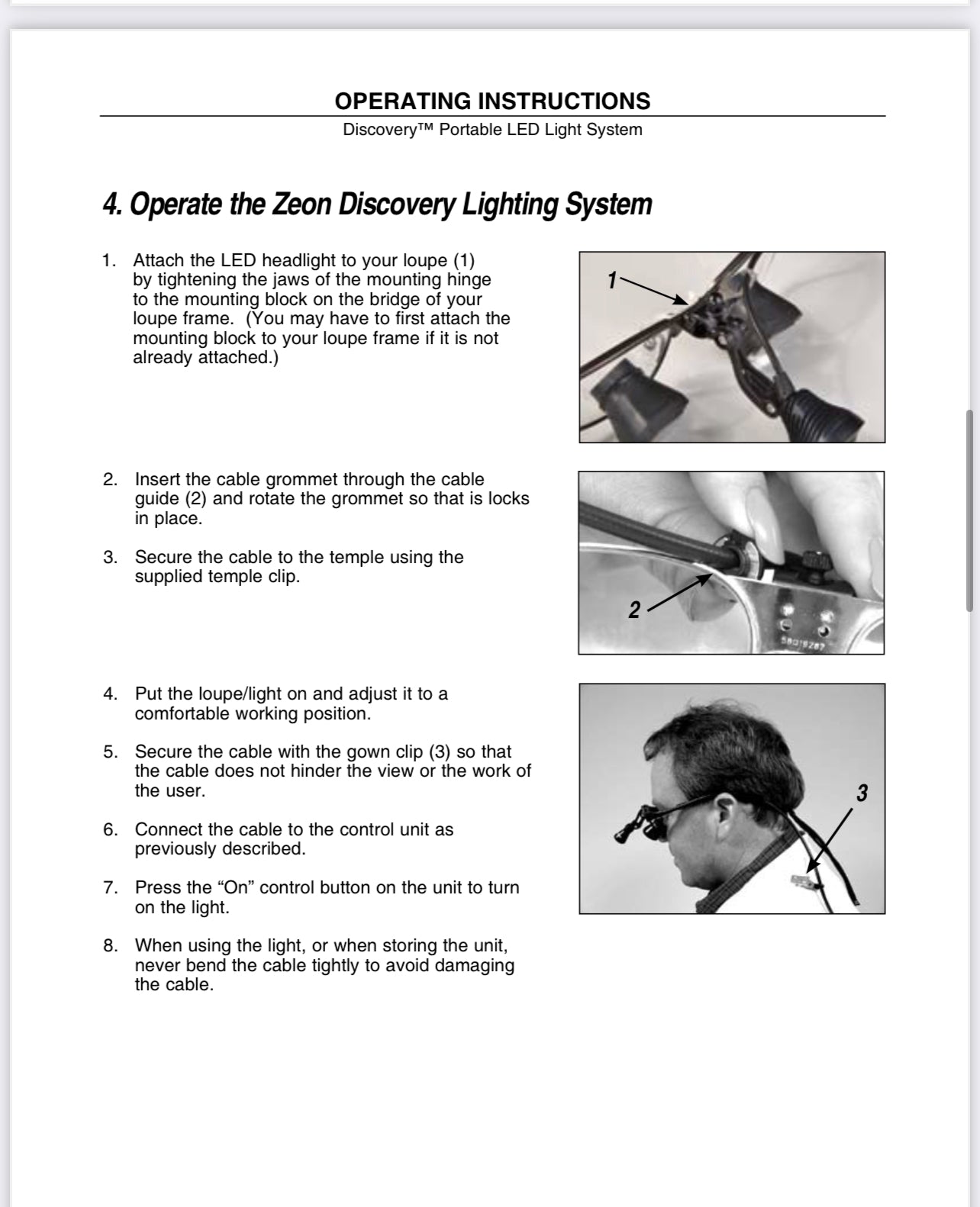 Orascoptic Discovery Headlight module conversion to work with any Endevour Battery module