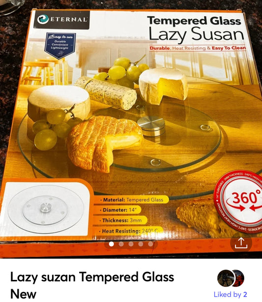 Lazy suzan Tempered Glass New  360