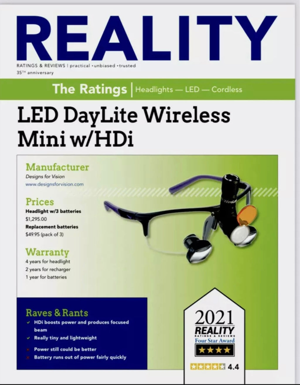 #001 Designs for Vision Daylite Wireless Mini HDI LED Loupe Light 5Yrs Warranty light weight LED Headlight Daylight For DDS, O.S, Hygenist 5 years  Warranty