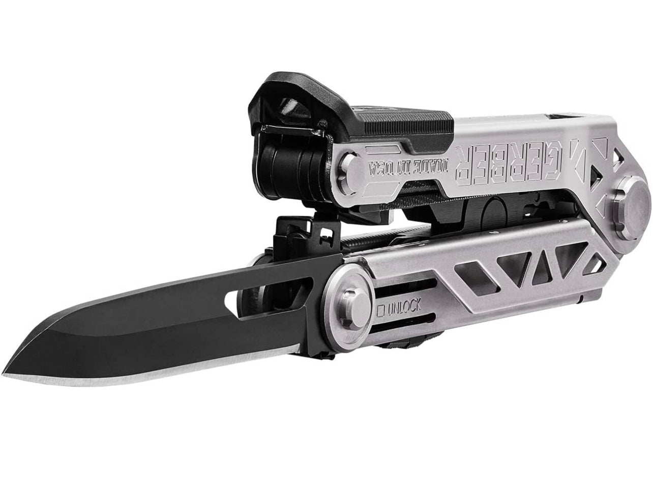 Drive Multitool with Bit Set, and Sheath, Silver/Black,Standard Bit Set