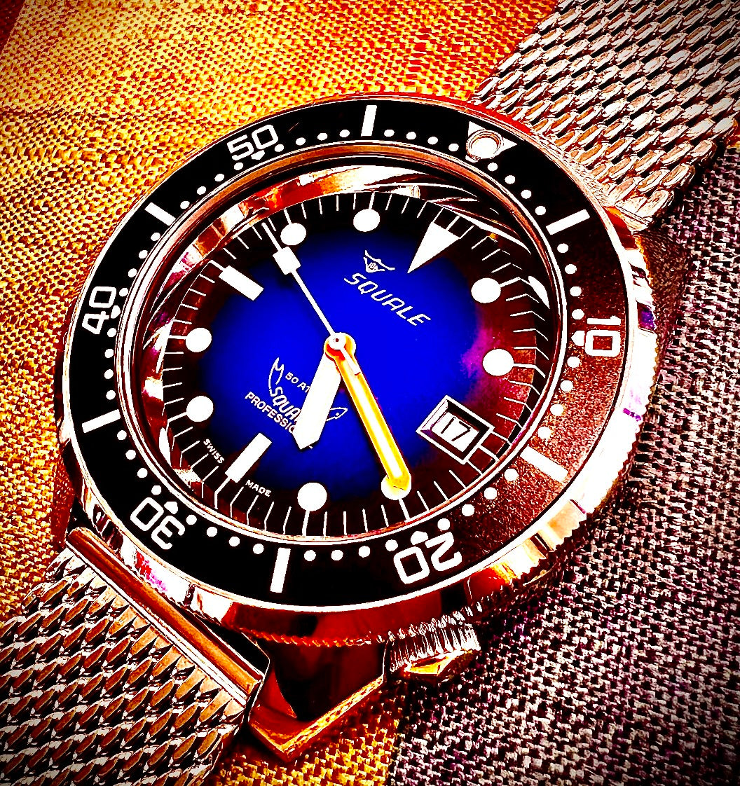 #539 Squale 50 atmos Automatic divers watch Squale Drass X Galeazzi Limited Edition 500 Pieces Swiss ETA Automatic beautiful wrist watch