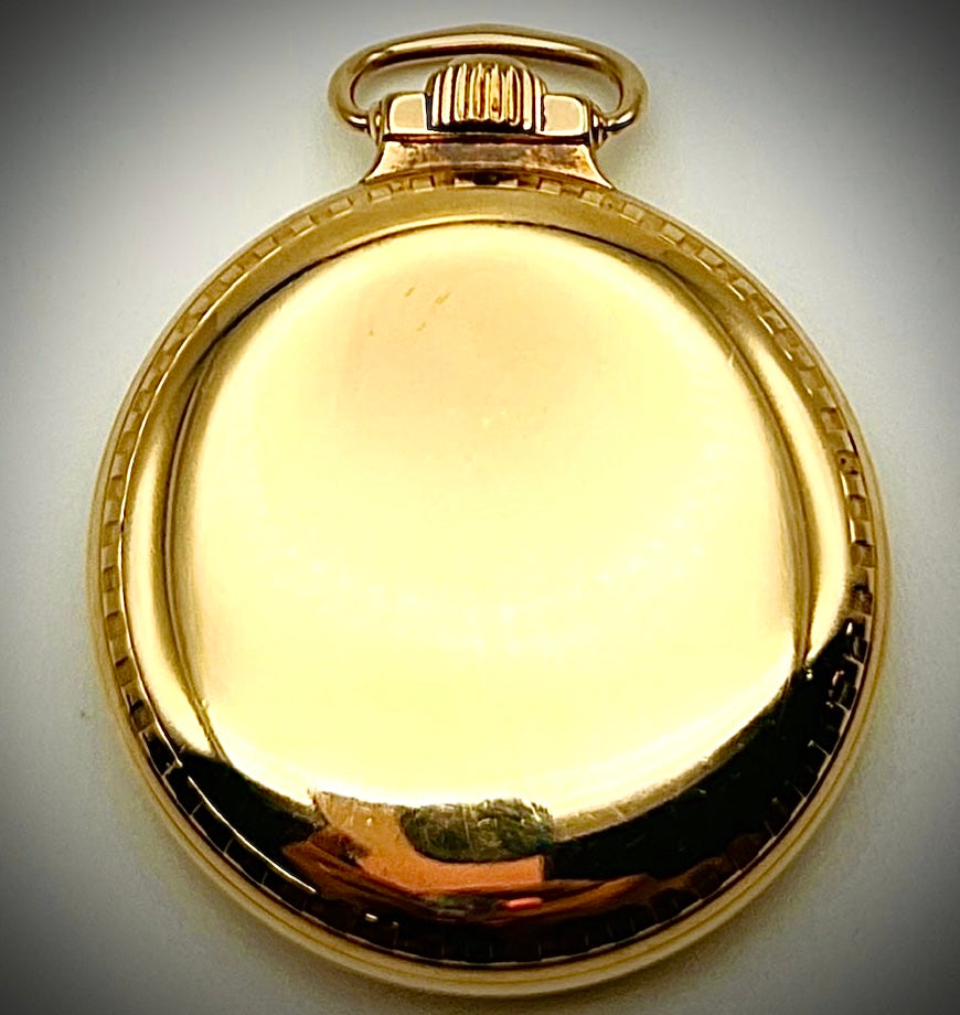 #603 Antique rare 1908 Burlington Special 12k Gold Filled 19J Size 16S pocket watch