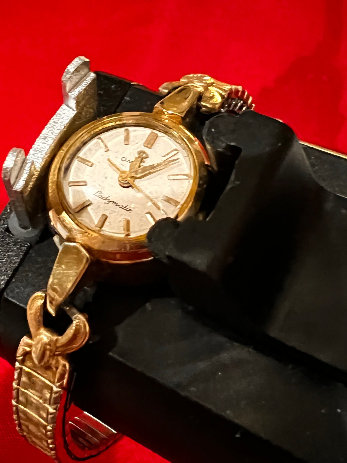 #839  Vintage 1950’s Gold Filled Omega Ladymatic Watch 14 k Gold filled