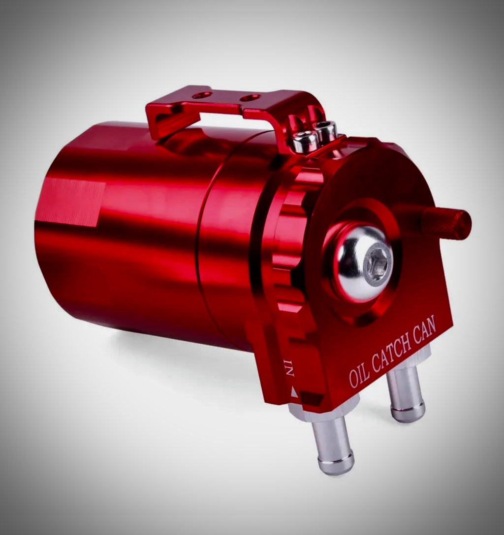 Oil Catch Tank Can Reservoir With Breather Filter Aluminum Fuel Engine