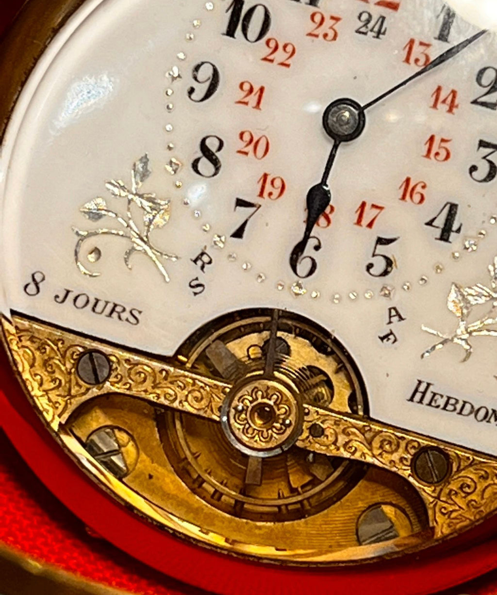 R#211 A- Collectors Vintage Swiss Hebdomas by OMEGA From 1902 Collectors Vintage Swiss Hebdomas 122 Years Old 1902 pocket watch