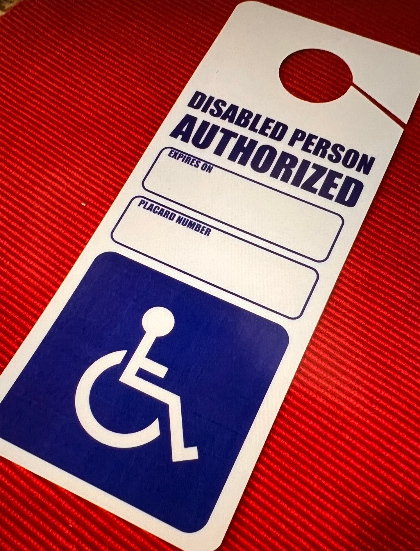 2 (Two) X Handicap Disabled Placards, Signs Impedido Cards Fast Shipping Ebay Inv $18.95