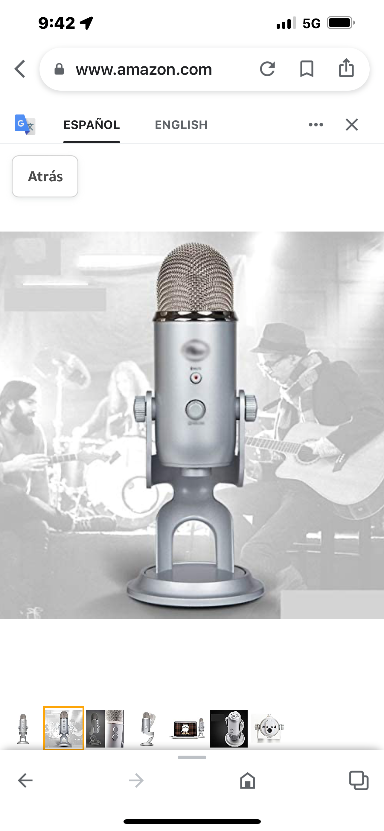 Brand: ZNBJJWCP ZNBJJWCP USB Condenser Microphone for Live Broadcasting and Recording with Plug and Play Internal Sound Card (Color: C)