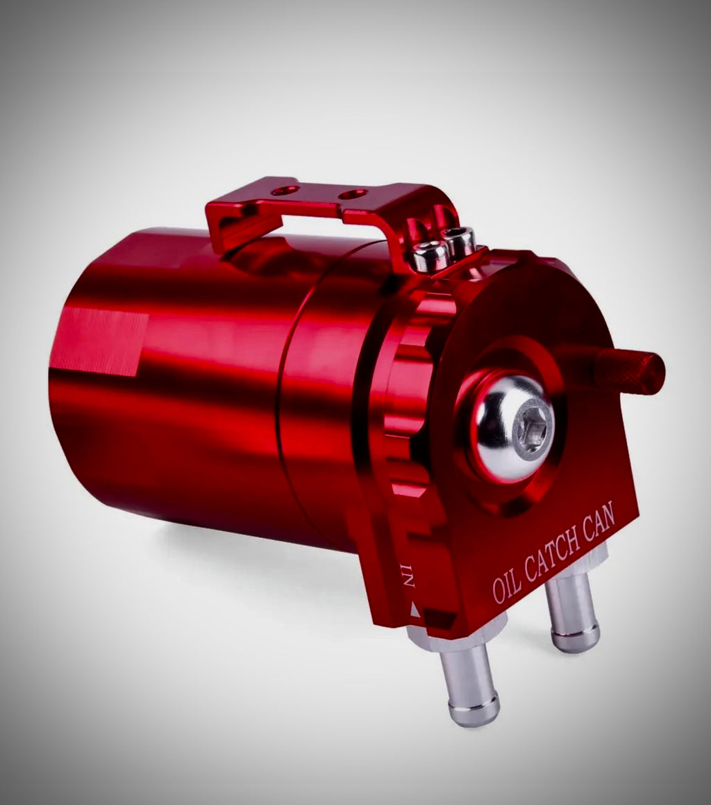 Oil Catch Tank Can Reservoir With Breather Filter Aluminum Fuel Engine