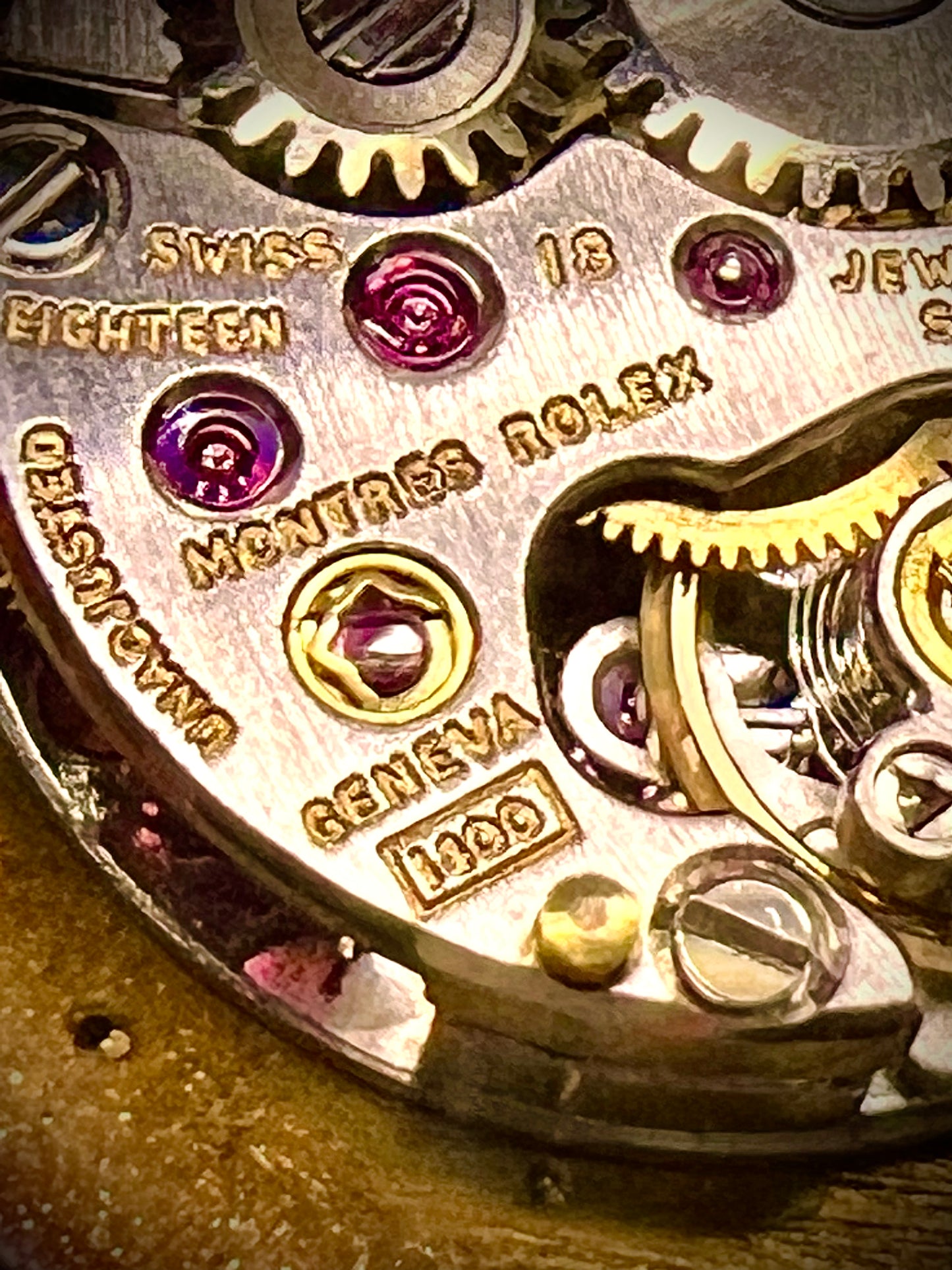 #870 Rolex Watch Movement Caliber 1400 Working 18 Jewels