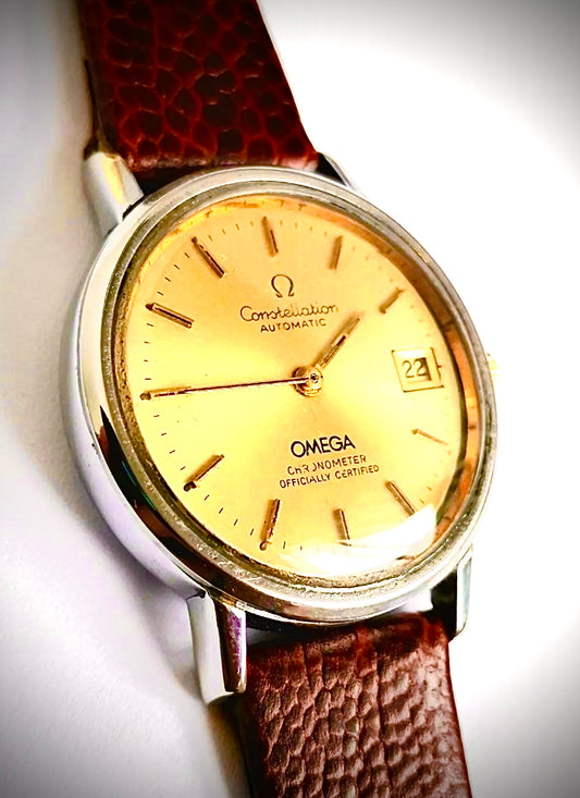 #473 Rare Vintage Omega Constellation Automatic Cal.1012 Tropical Dial Watch Ebay Inv $394.82. Mer 07132022